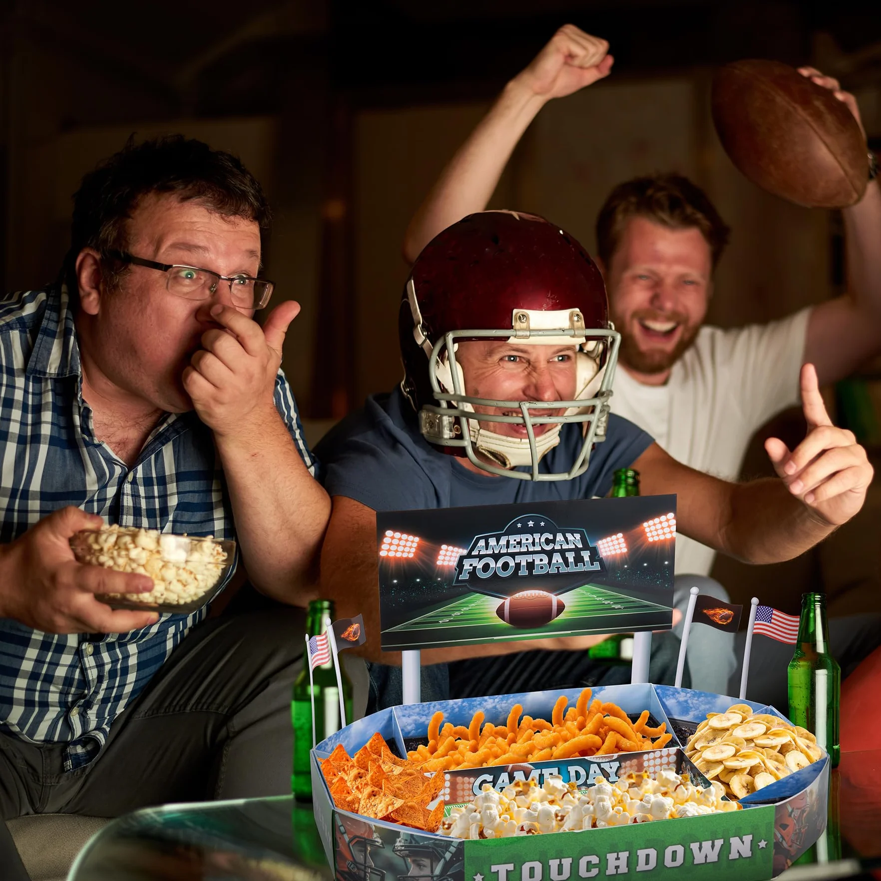 Estadio Snack de Fútbol Americano, Superbowl Decoración para Fiesta
