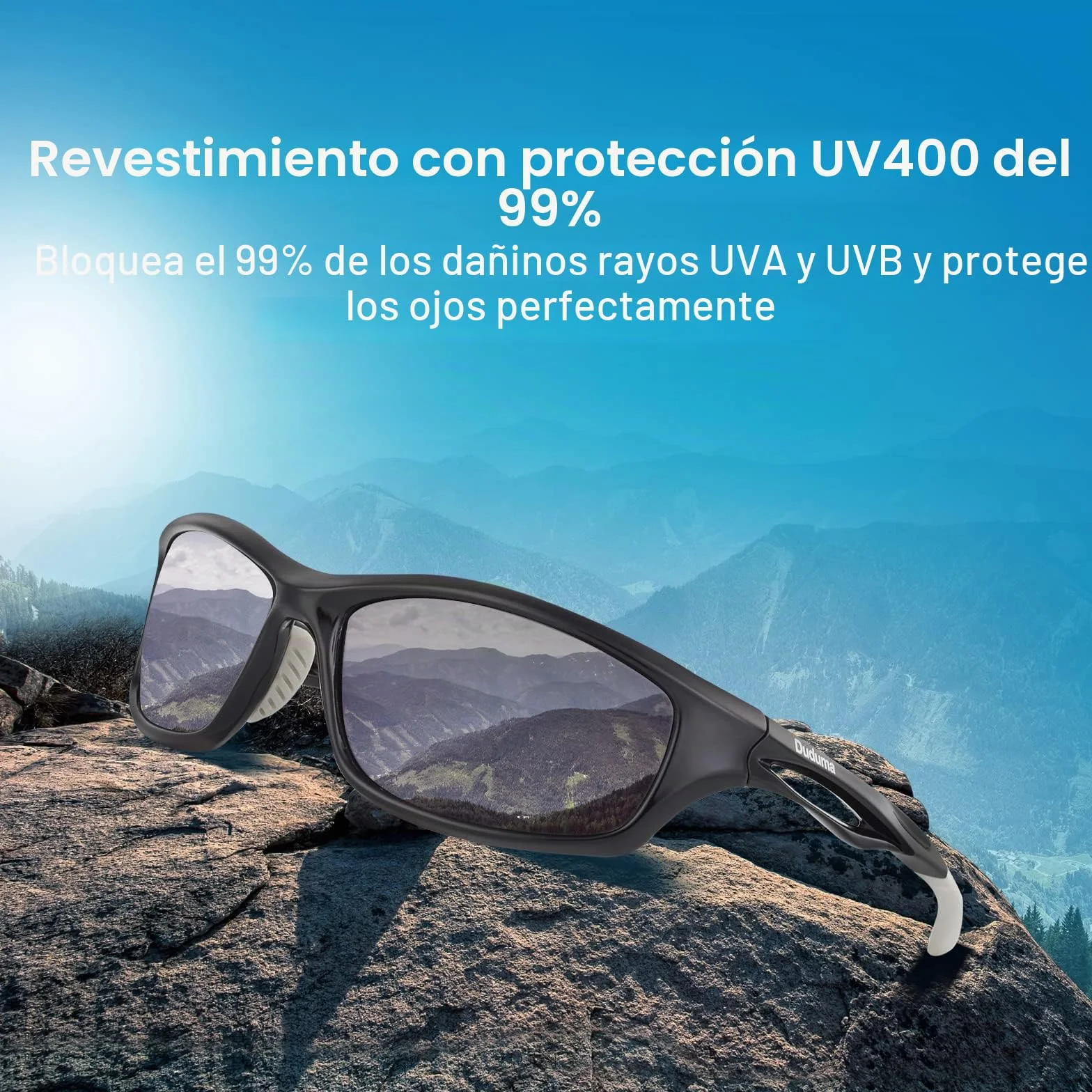 Duduma Gafas de sol polarizadas hombre Ciclismo Pesca Running Protección UV400 TR90