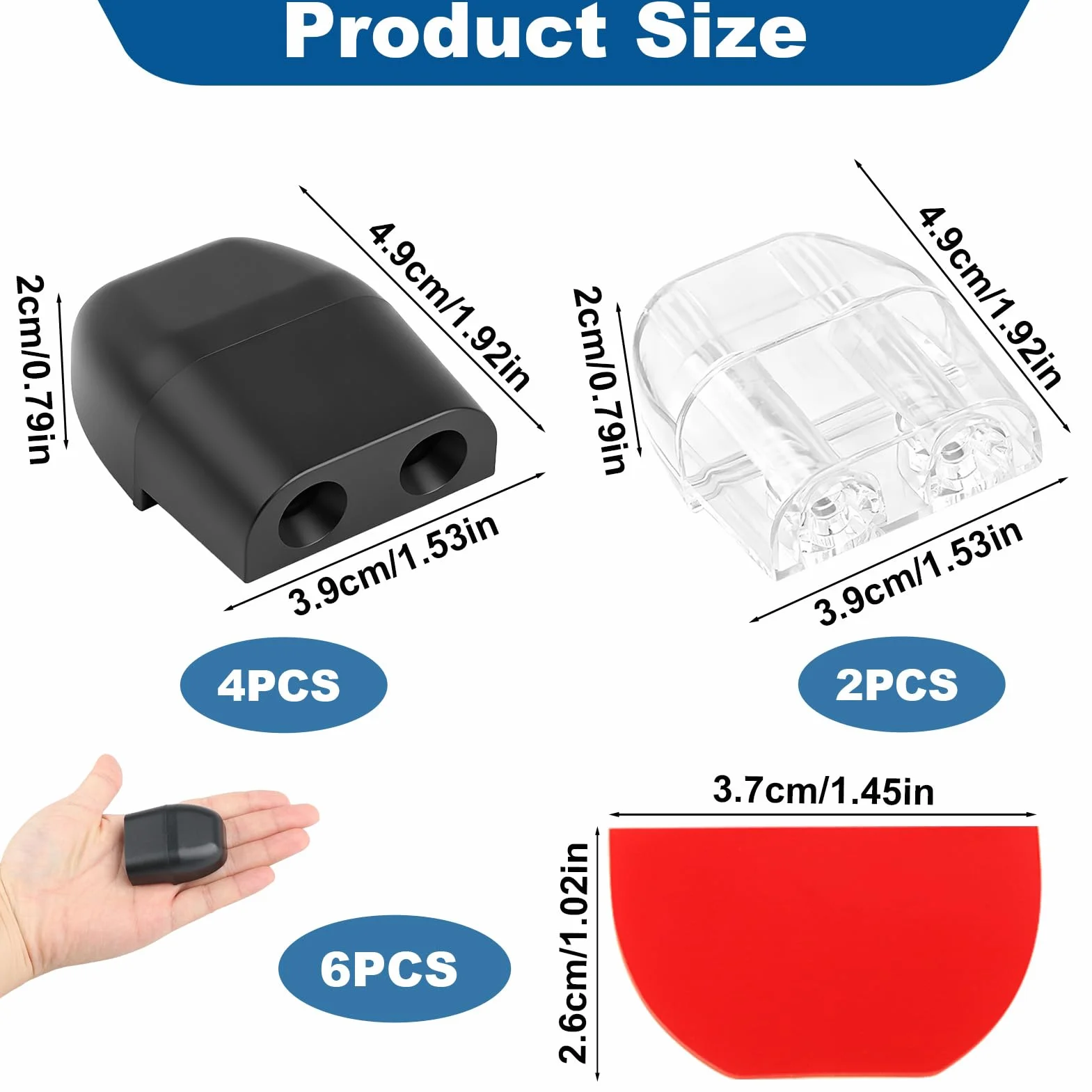 Ahuyentador de Animales para Coche, Silbato Ultrasónico de Caza, Repelente para Coches y Motos, 6 Piezas