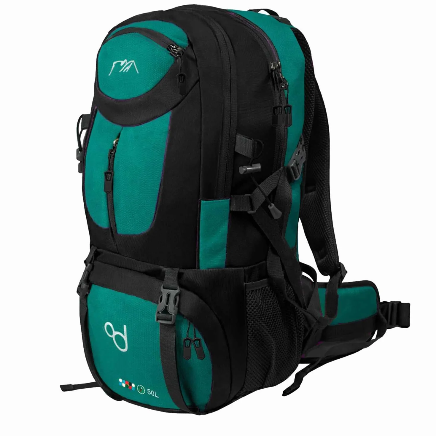 Mochila Senderismo 50L Impermeable Plegable Ligera para Camping Escalada