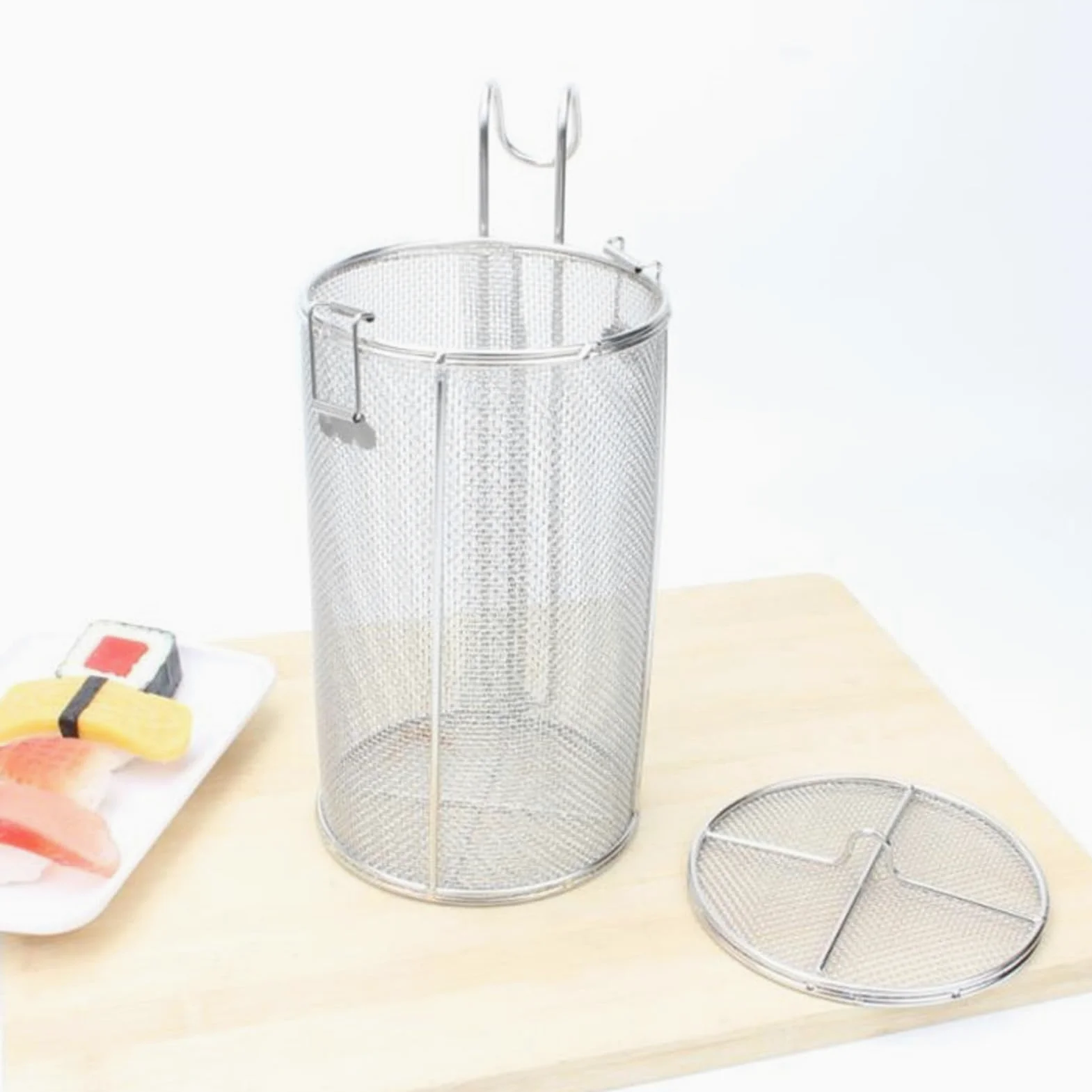 Colador de Especias de Acero Inoxidable de Gran Capacidad con Telescópico para Cocinar