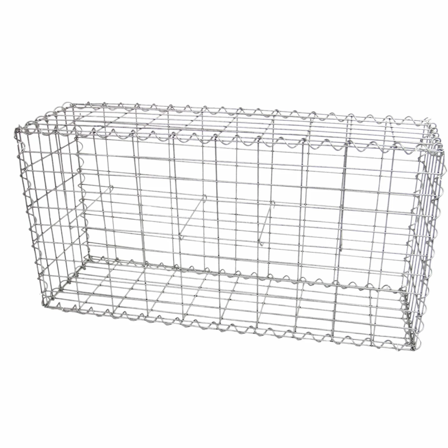 3 Cestas de Gaviones Metálicos 100x50x30cm para Paisajismo Decoración Jardín Exterior Gaviones Resistentes a la Intemperie y Corrosión con Par de Guantes Protectores 90 Conectores + 12 Ganchos GRATIS