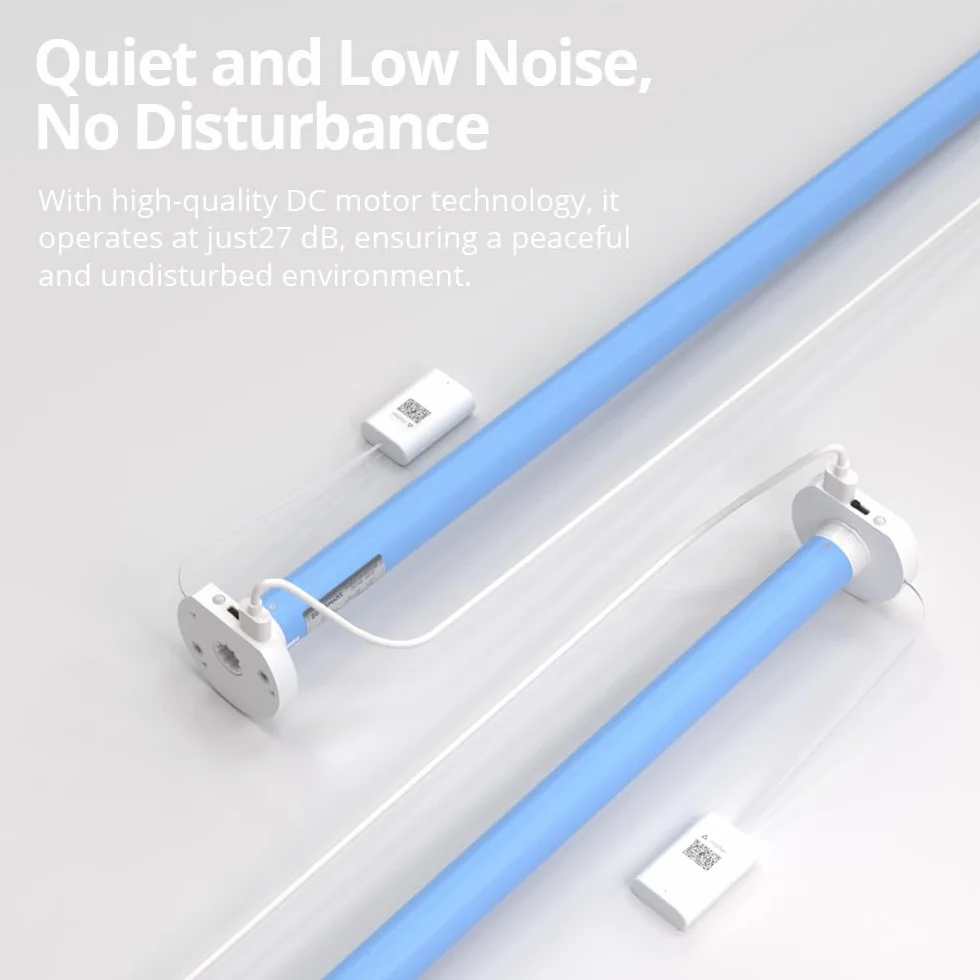 Matter - Motor de persiana enrollable WiFi para tubo 17/25/28 mm, alimentación enchufable, compatible con Home Google Home SmartThings, voz y control remoto