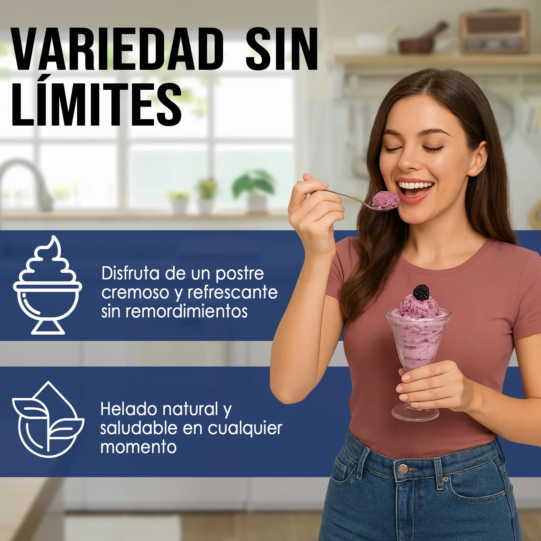 Yonanas 1600 Heladera, Aluminio, Plateada