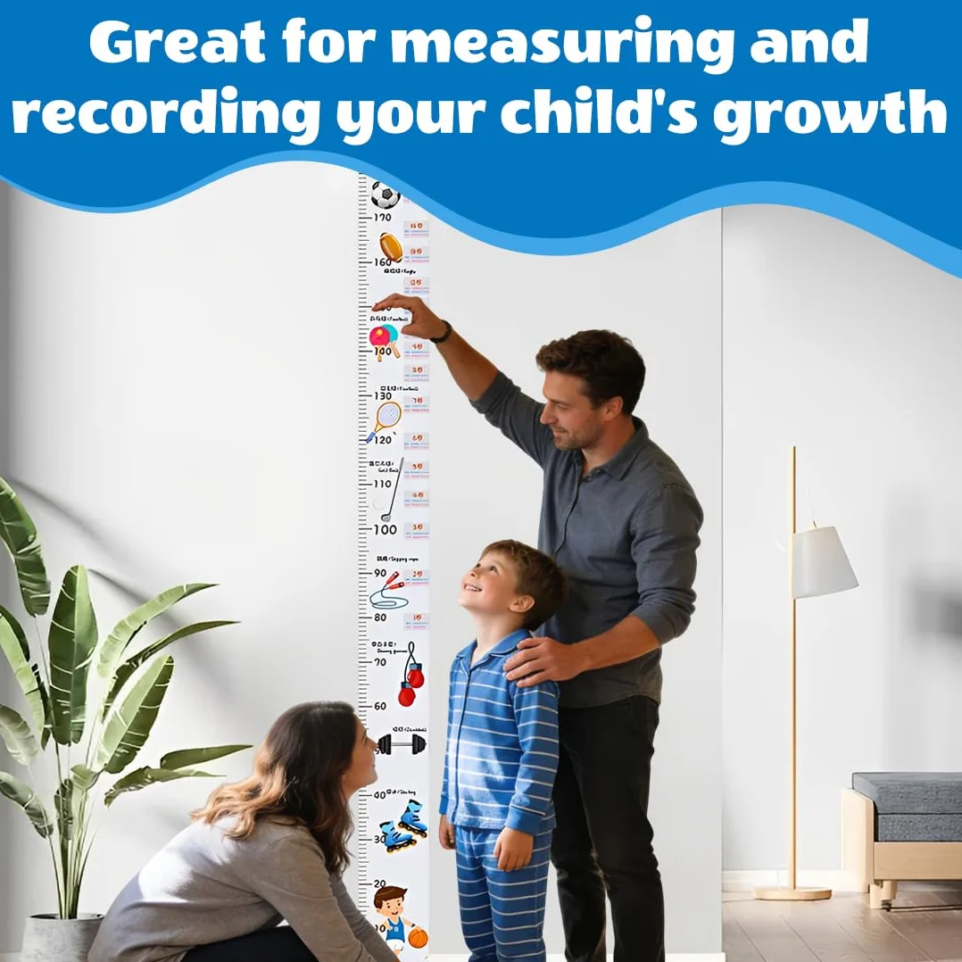 Medidor Altura Gráficos De Crecimiento Para Niños, Vinilo Pared Infantil, Decoración Habitación
