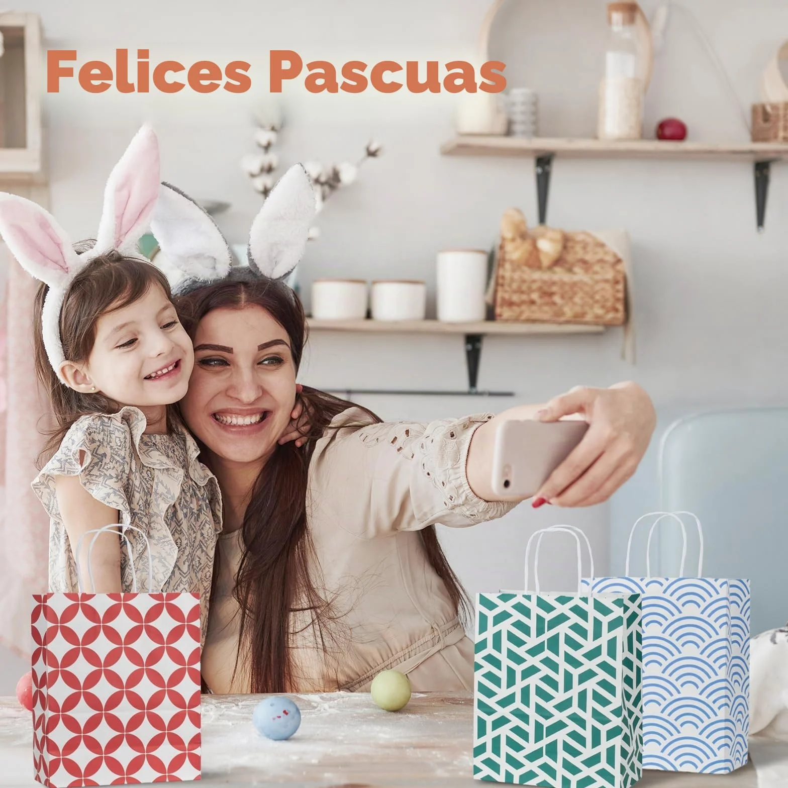 Parmedu Conjunto de Papel Regalo Colores Variados: 24 Bolsas de Regalo con Asas en Tamaño óptimo 21,5*10*26CM, Bolsas para llevar Engrosadas para Navidad, Festivales, Cumpleaños, Fiestas, Bodas, etc.