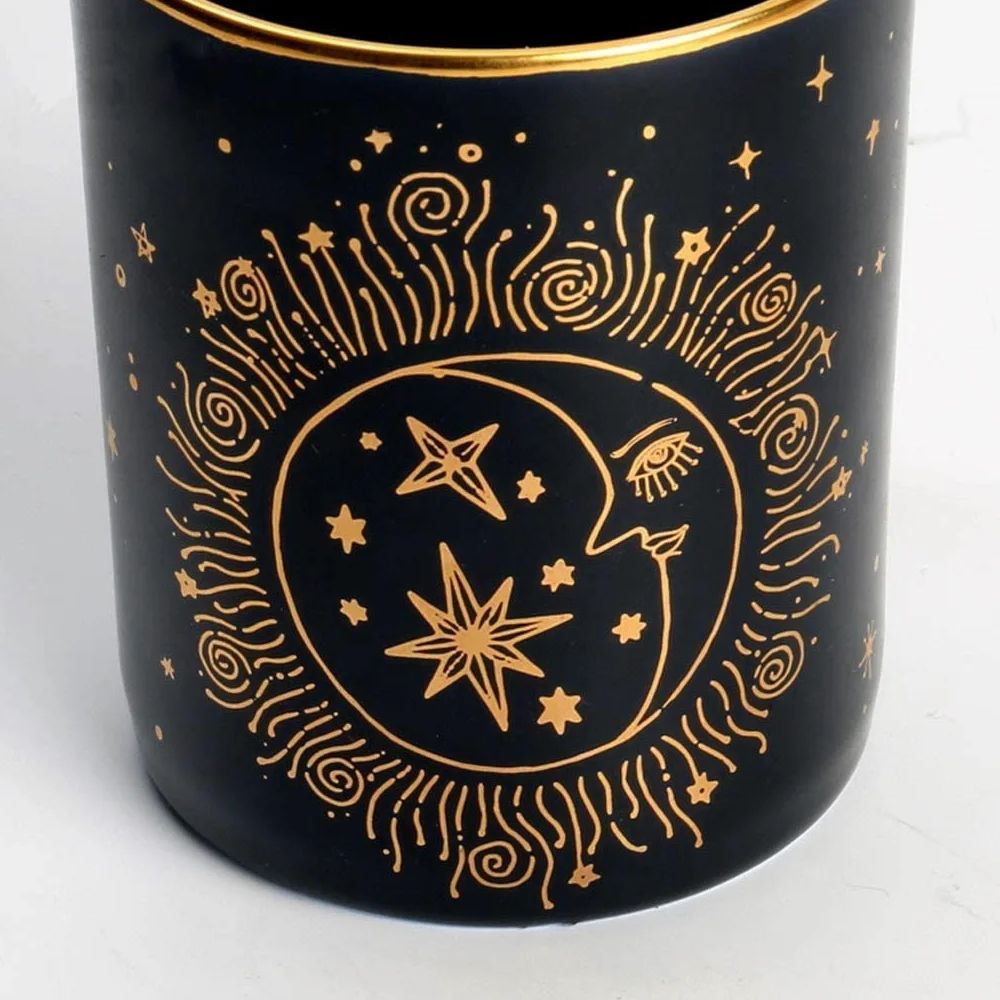 Taza de Café de Té Taza Clásica De Pareja De Estrellas, Taza De Cerámica, Taza De Café Con Cielo Estrellado En Blanco Y Negro, Taza De Moda, Regalo Multifuncional para té de la tarde