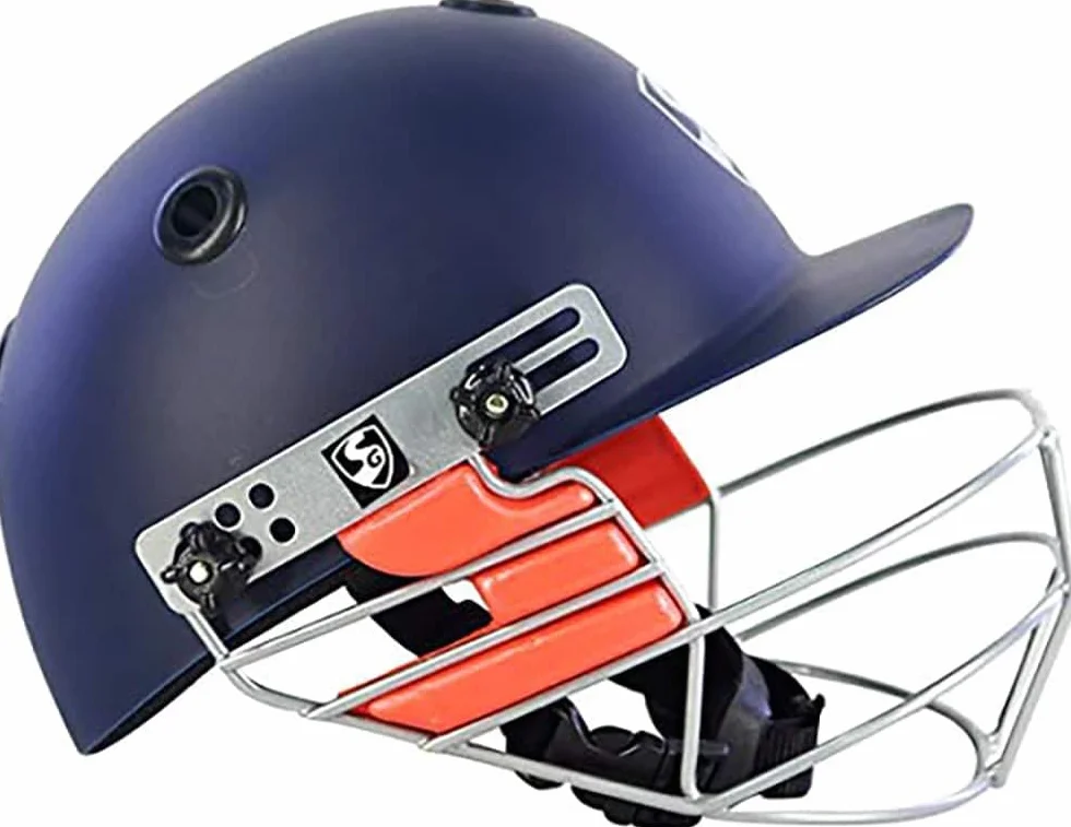 SG Cascos de Cricket Optipro, Medianos, Azul Marino