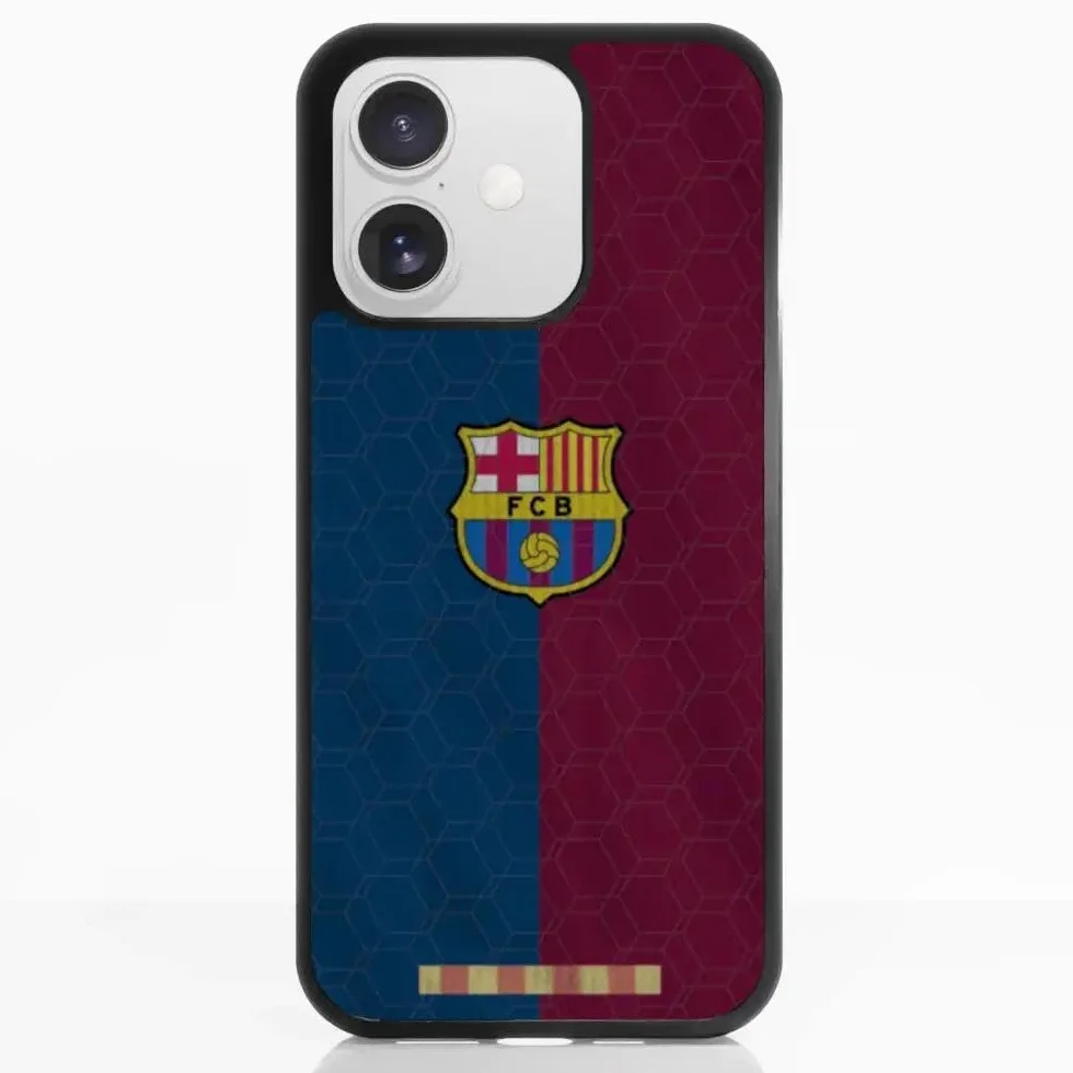 Funda Móvil Apple iPhone 17 FC Barcelona Edición Clásica Carcasa Efecto 3D Patentado Protección Ligera Resistente Negro