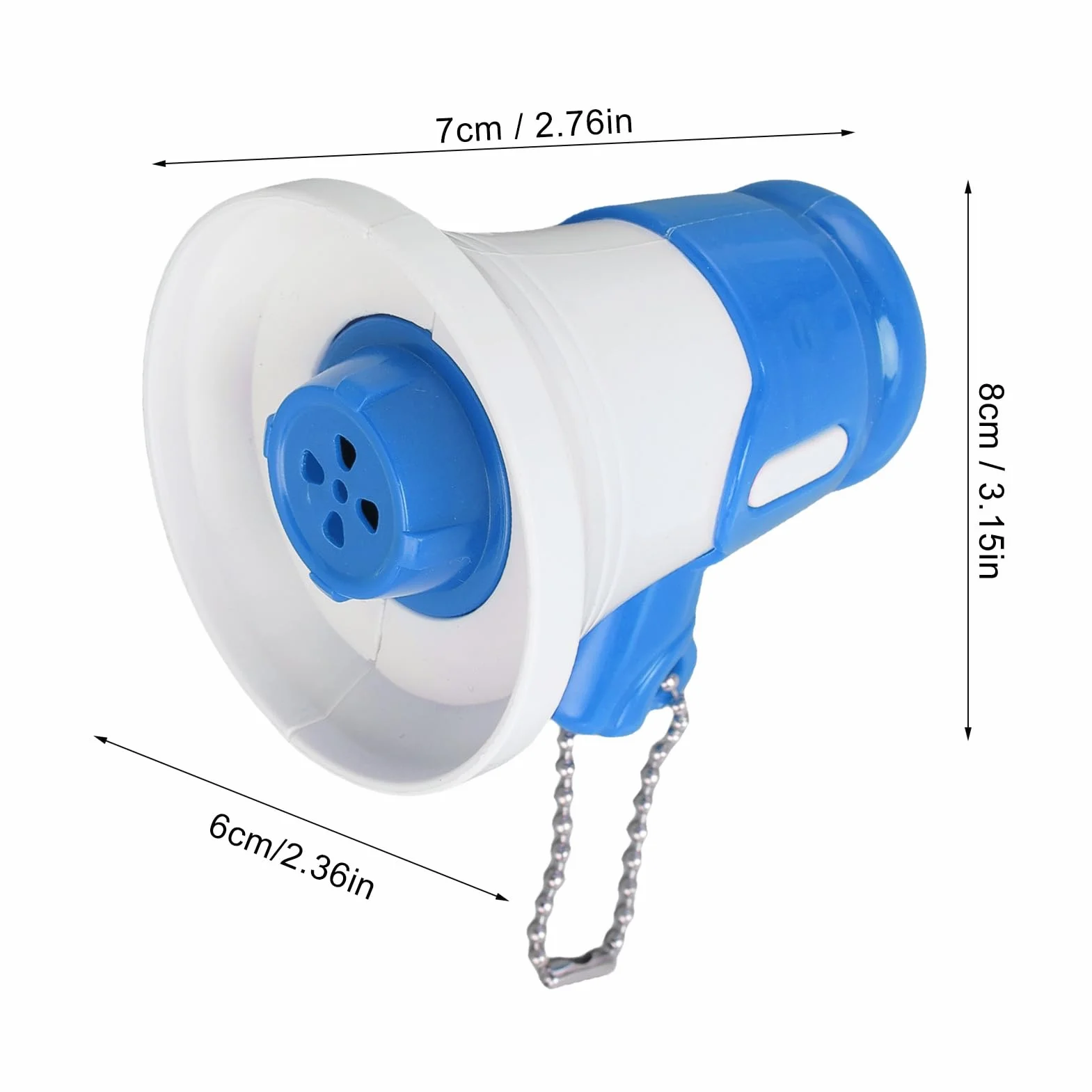 Mini Megáfono Toy 3PCs, Altavoz Musical Llavero con Canciones Integradas, Juguete Portátil de Plástico