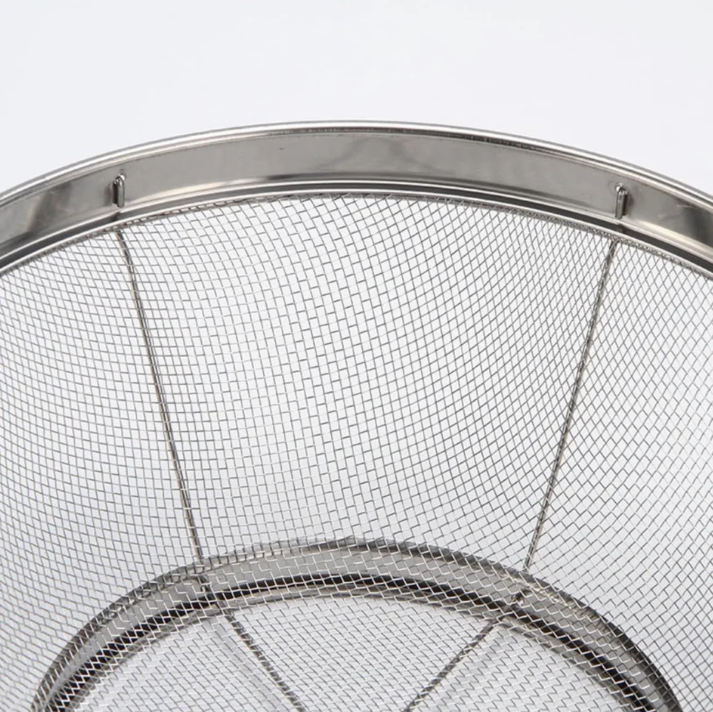 Colador de Malla de Acero Inoxidable - Colador de Cocina Anidado | Malla fina duradera, tamaños de 19-28 cm, multiusos