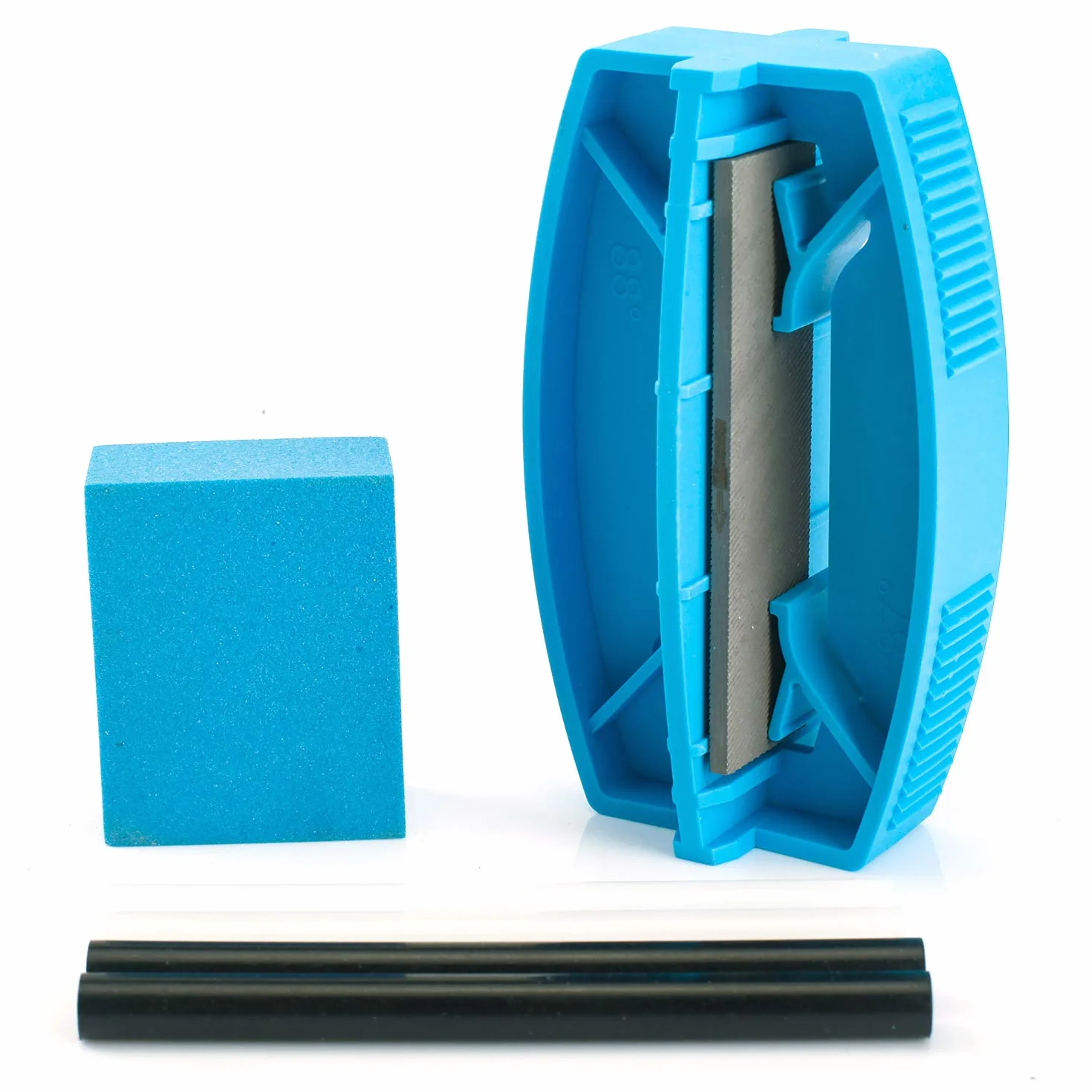 XCMAN Kit de herramienta de sintonizador de borde lateral para esquí y snowboard con goma de piedra y PTEX de reparación de base