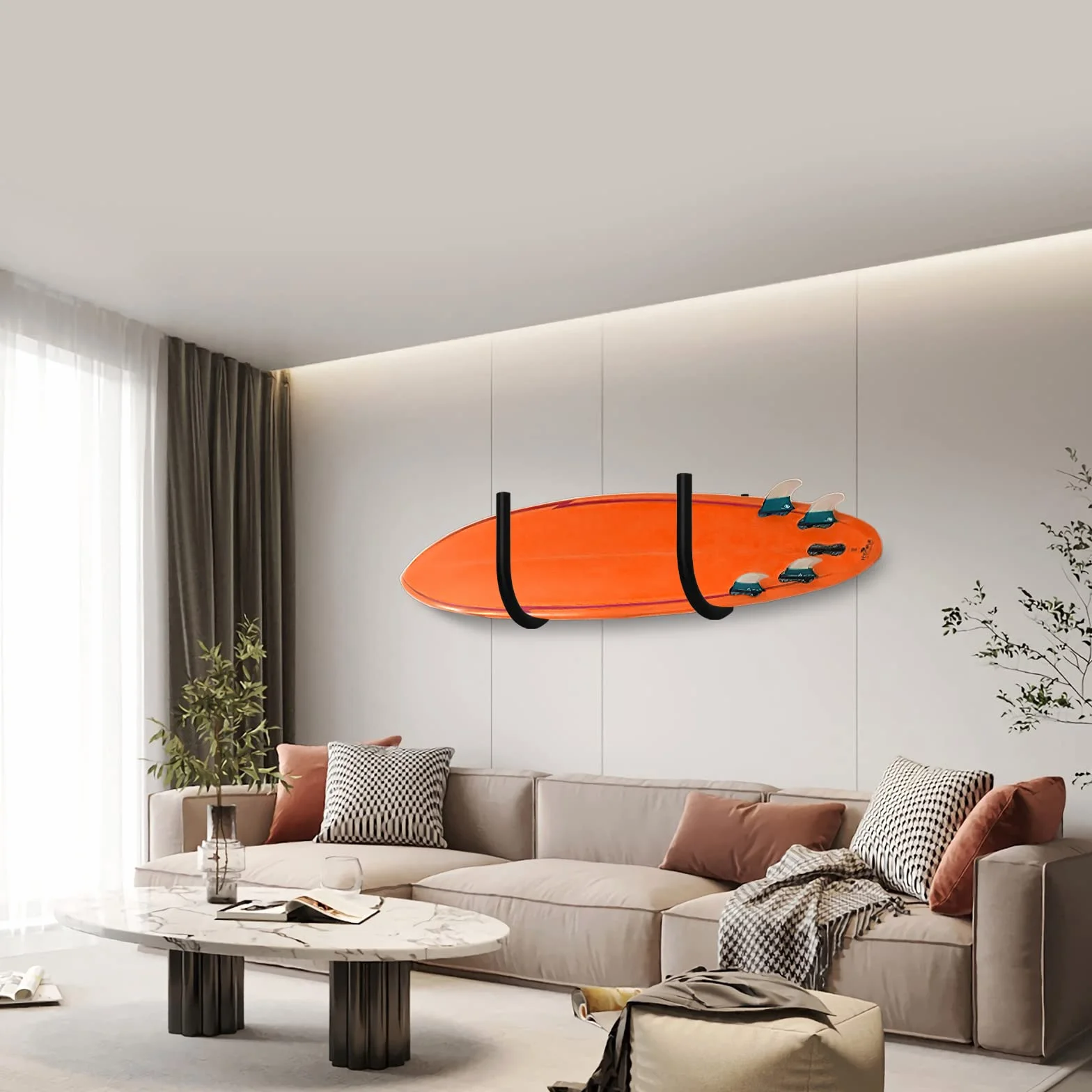 Soporte de pared para tabla de surf SUP, estante de almacenamiento para tablas de remo, longboards, shortboards