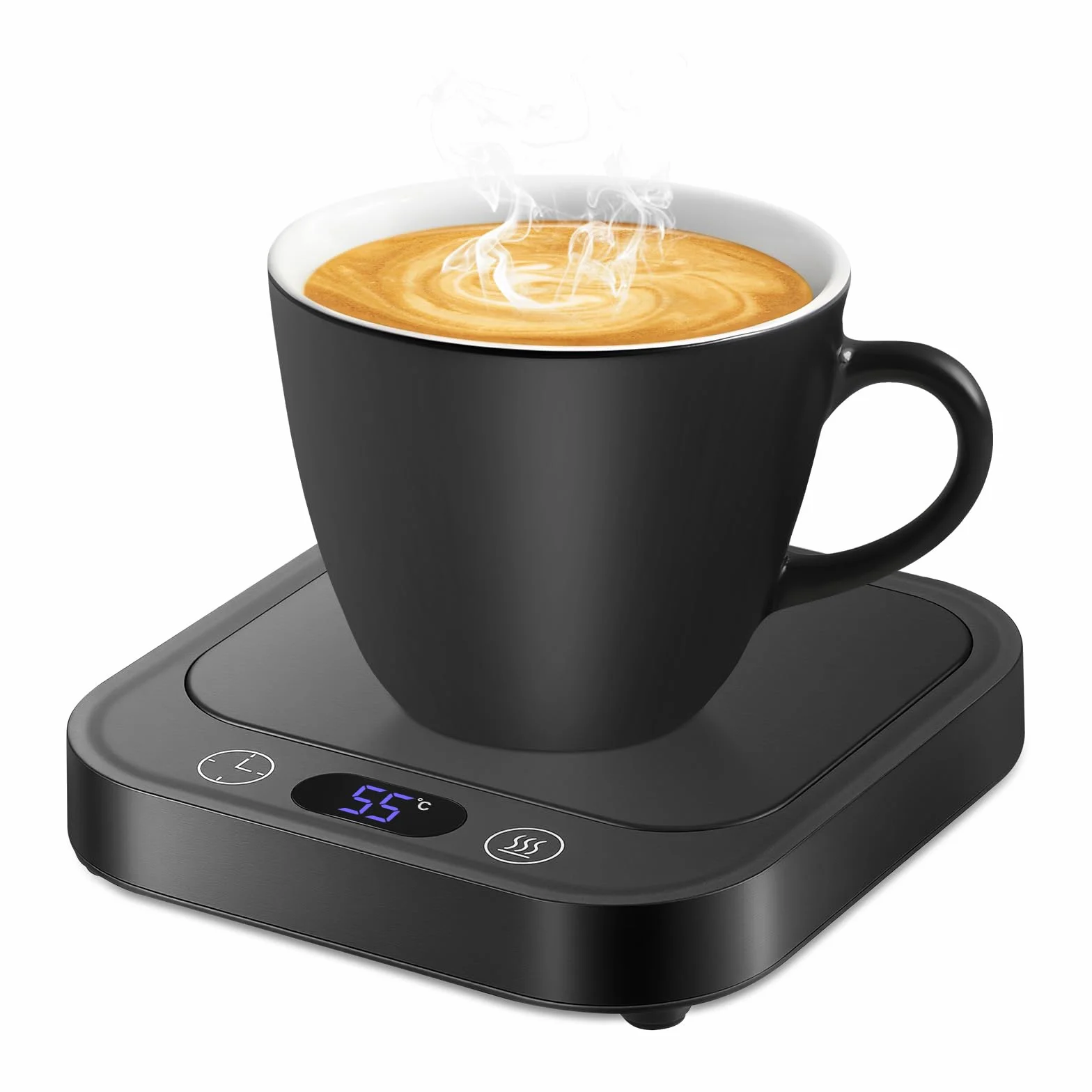Calentador de Taza de Café con 4 Temperaturas, Apagado Automático 8h para Café, Cacao, Té