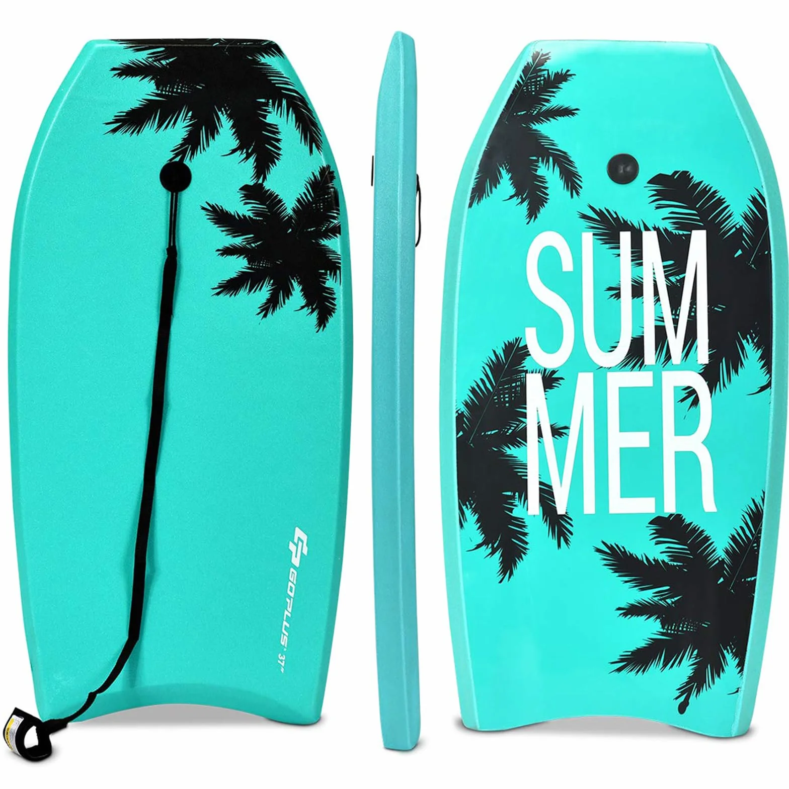 COSTWAY Bodyboard de XPE EPS HDPE para Niños Resistente Ligera con Correa