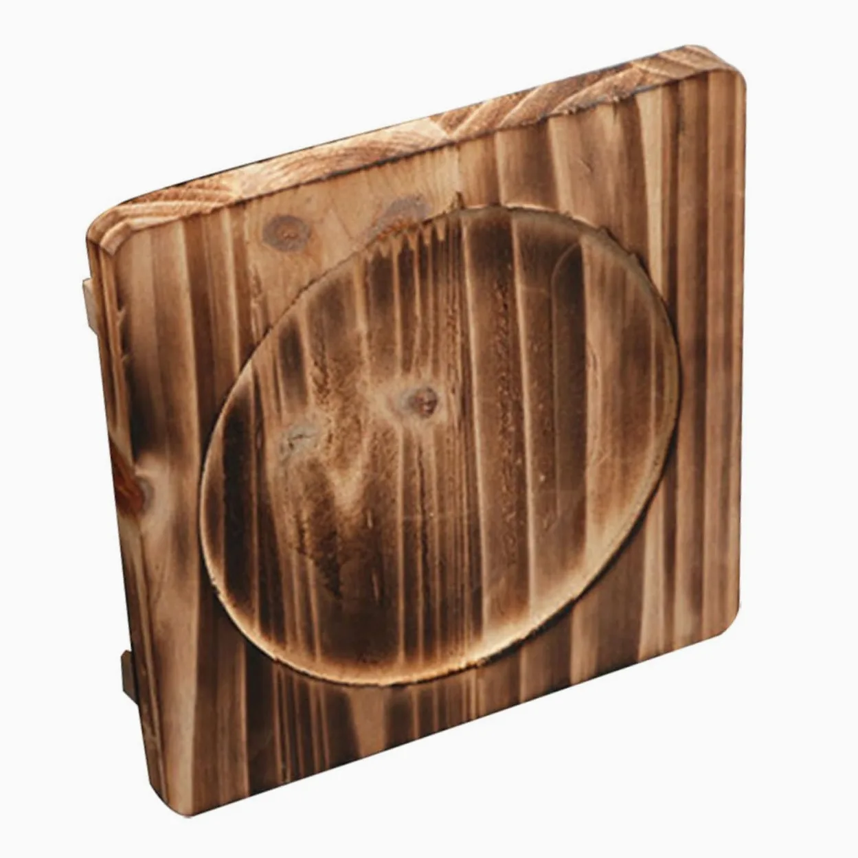 NUOBESTY Almohadilla Aislante de Madera Maciza para Cacerolas Base de Madera Resistente al Calor Accesorio de Cocina para Proteger Superficies Cocción