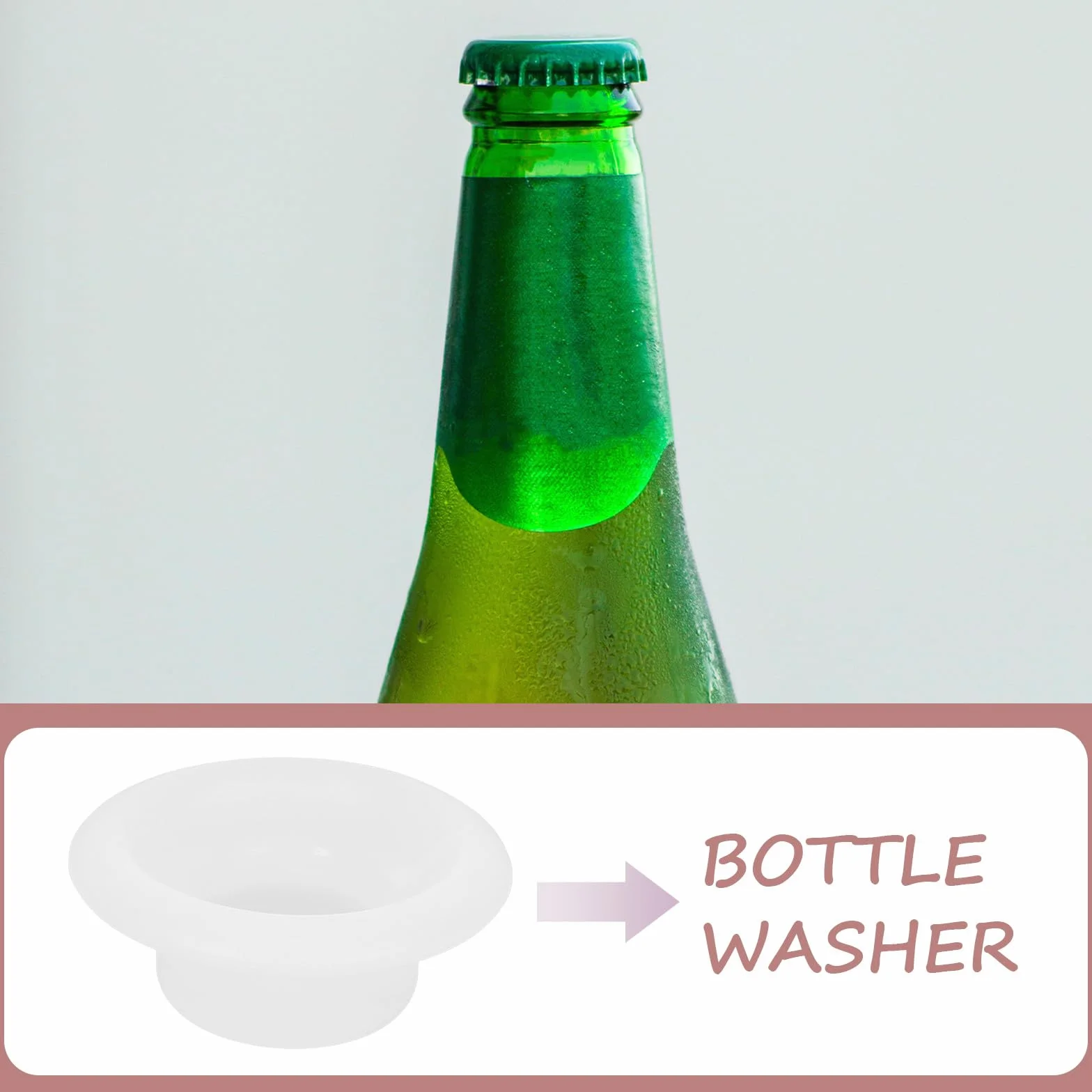 Juntas de Sellado para Tapas de Botellas de Vidrio 12 Piezas de Silicona Diseño Abatible para Botellas de Cerveza y Enzimas Uso Casero