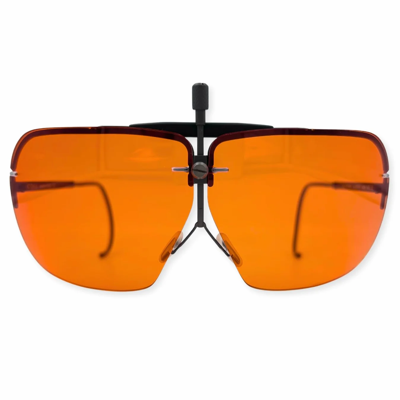 Gafas de Tiro y Polígono Deportivo modelo Roma con Lentes Intercambiables de Color NARANJA de Alto Rendimiento Fabricadas en Italia