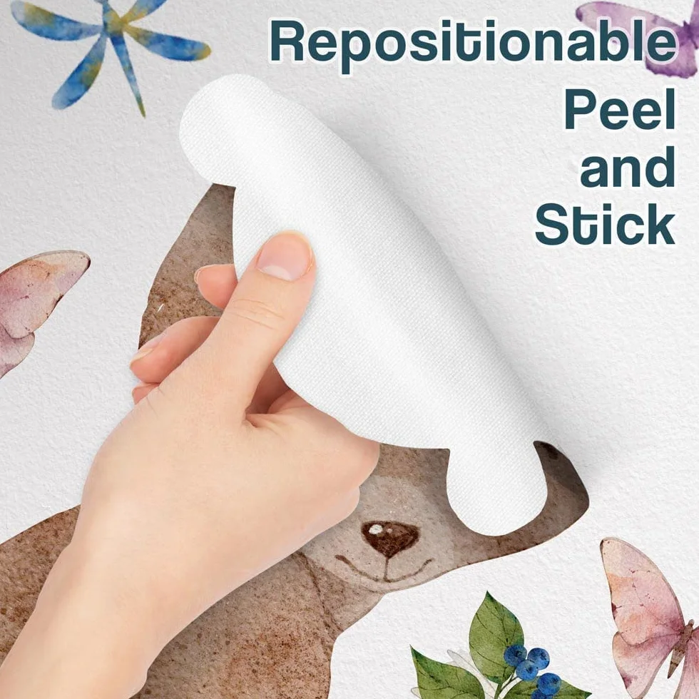 Pegatinas Pared Infantil Ecológico Hipoalergénico Efecto Tela Suave Fábula El Principito Decoración Reposicionable Pared Habitación Niños Bebés Recién Nacidos Adhesivo Papel Pintado
