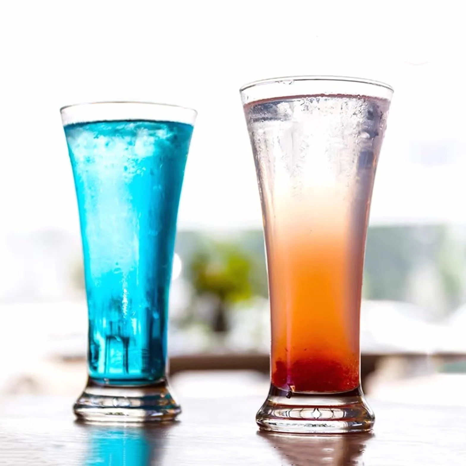 Vasos de vidrio Juego de 6 vasos agua transparentes for beber cerveza Bliss Cristalería de cocina(Pequeño)