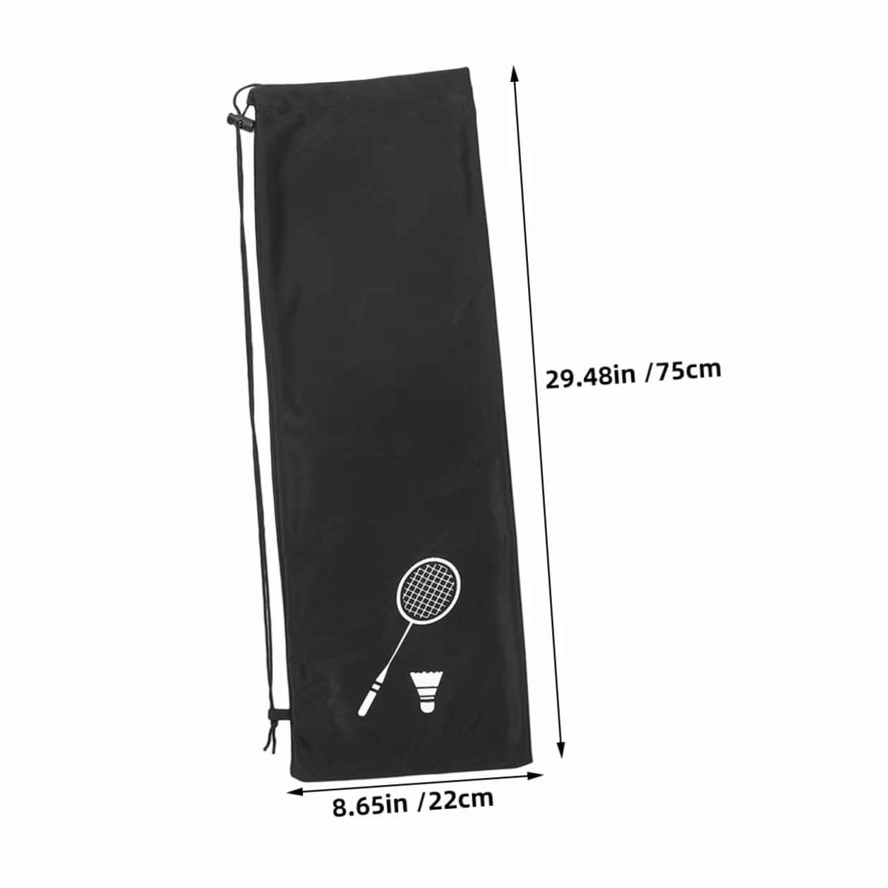 Bolsa de Bádminton de Terciopelo Grueso para Raquetas, 2 Piezas, Almacenamiento Multifuncional