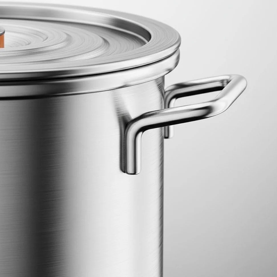 Olla Grande De Acero Inoxidable 304 con Tapa, 10 litros, Ideal para Sopas, Guisos Y Cazuelas, Hogar Y Restaurantes.