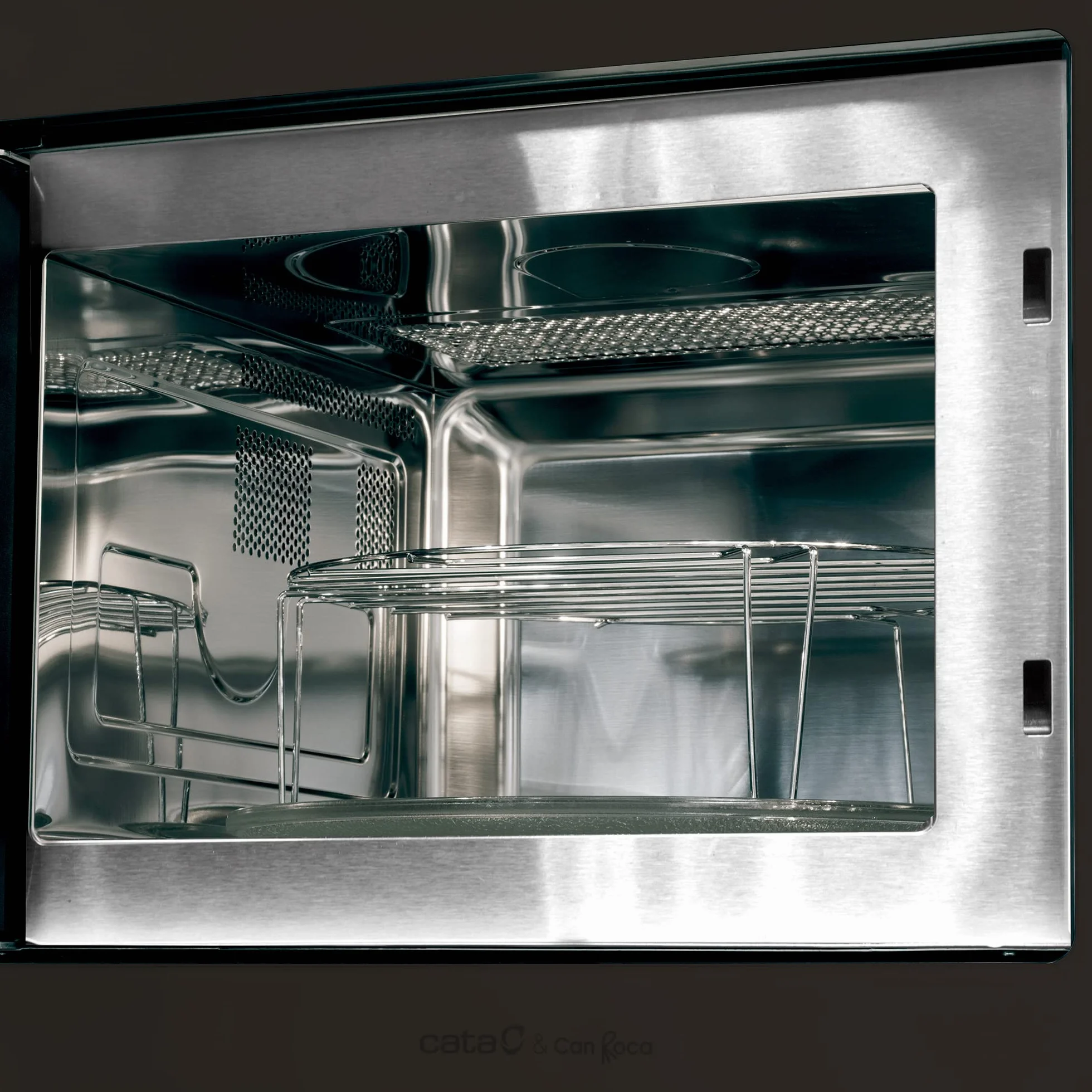 Cata MC 25 D - Horno microondas con grill, 900 W, color plateado, gris