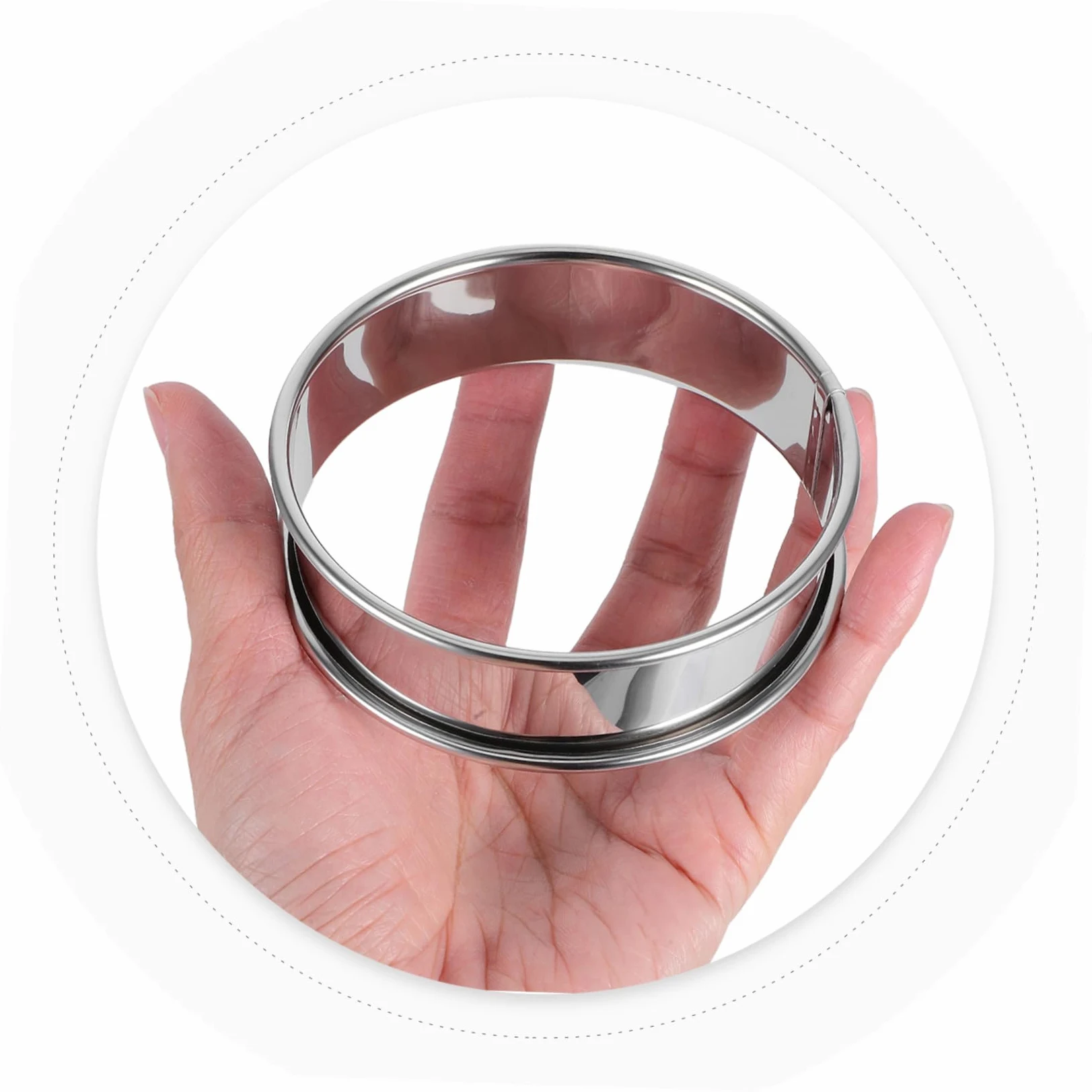 VANZACK 16piezas Moldes Redondos Para Muffins De Acero Inoxidable Antiadherentes Con Pincel Para Postres Repostería y Hornado Casa