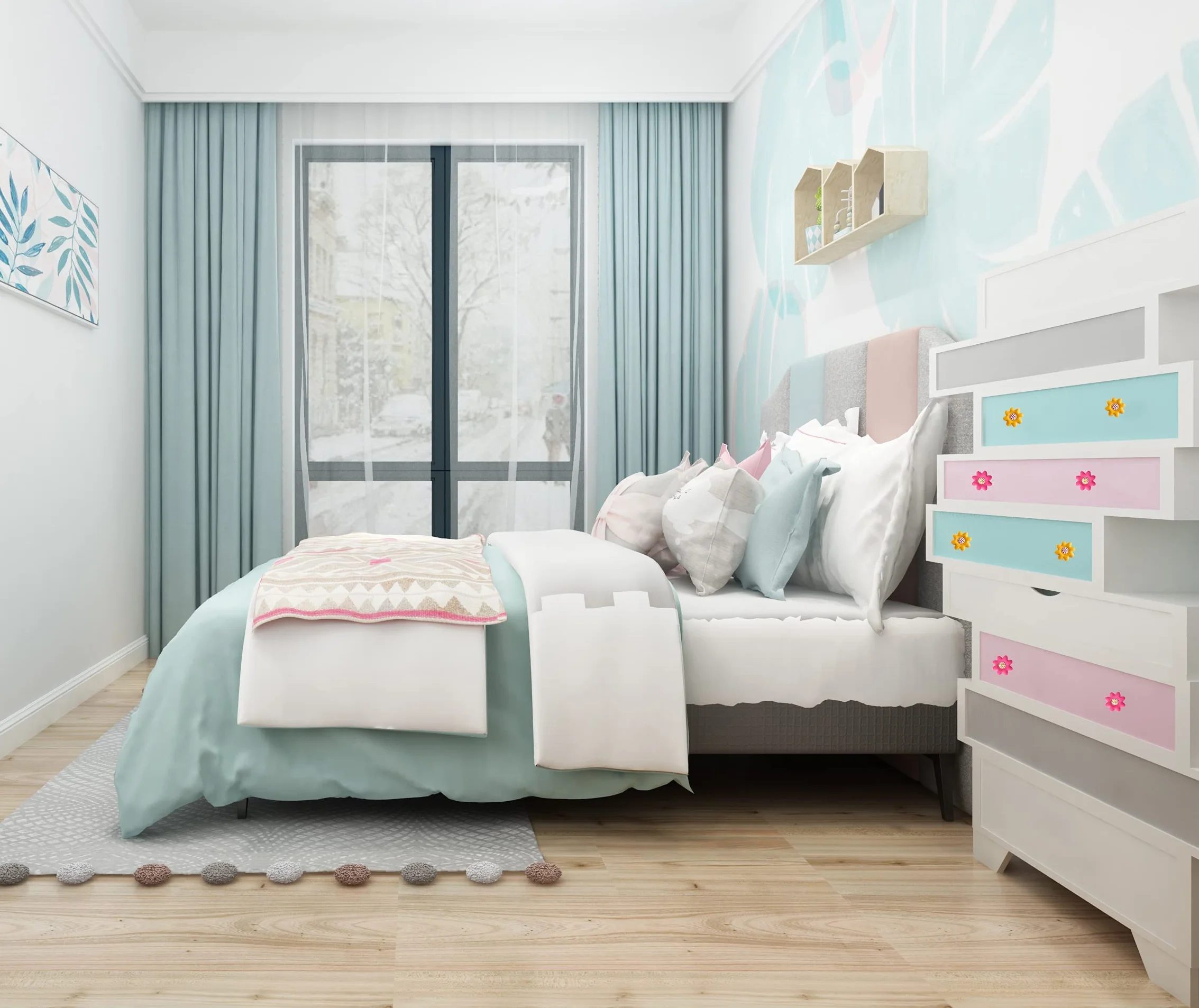 Juego de 6 pomos de goma suave para muebles de jardín de estilo místico, para niños, niñas, jóvenes, para armarios y cajones, juguetes (flores amarillas)