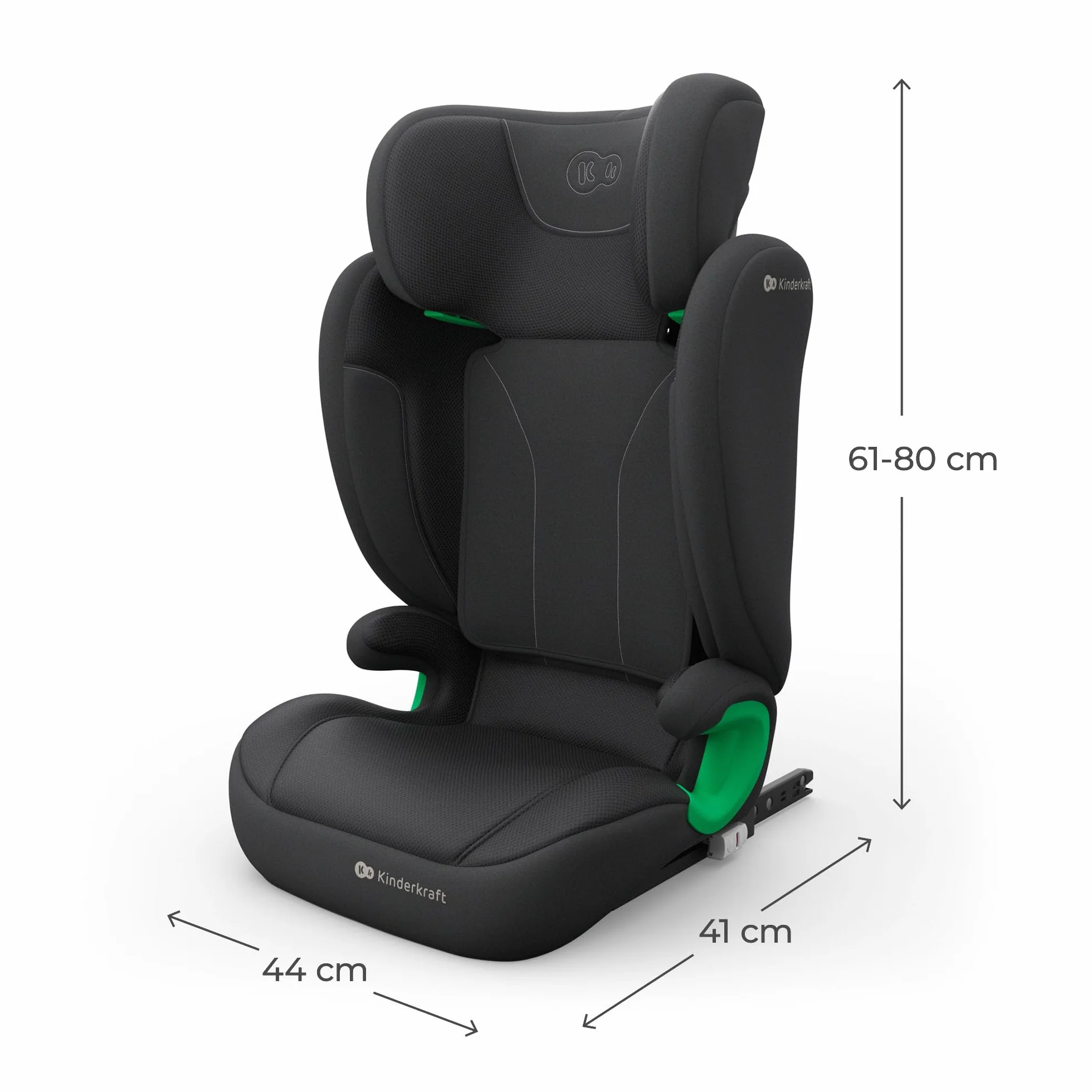 Kinderkraft JUNIOR FIX 2 PRO silla de coche 100-150 cm ISOFIX Negro