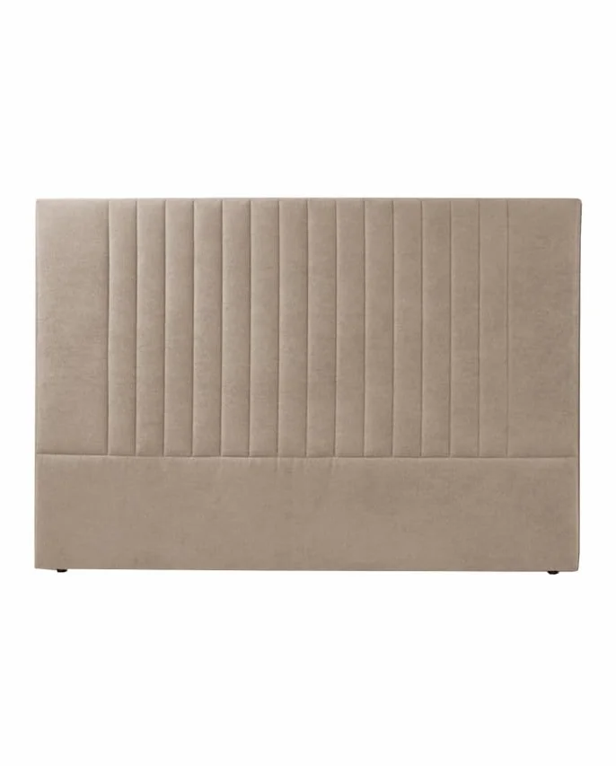Home Heavenly® Cabecero Artik – Tapizado en Tela con Diseño de Rayas Verticales – Acolchado y Decorativo – 160 X 120 cm Color Beige