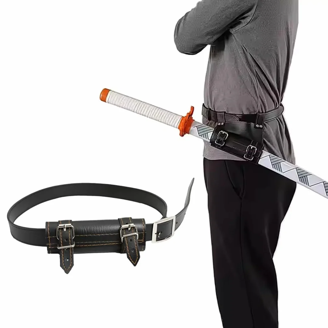 Cinturón Porta Espada Samurái Sólido Cómodo Accesorio Recreación
