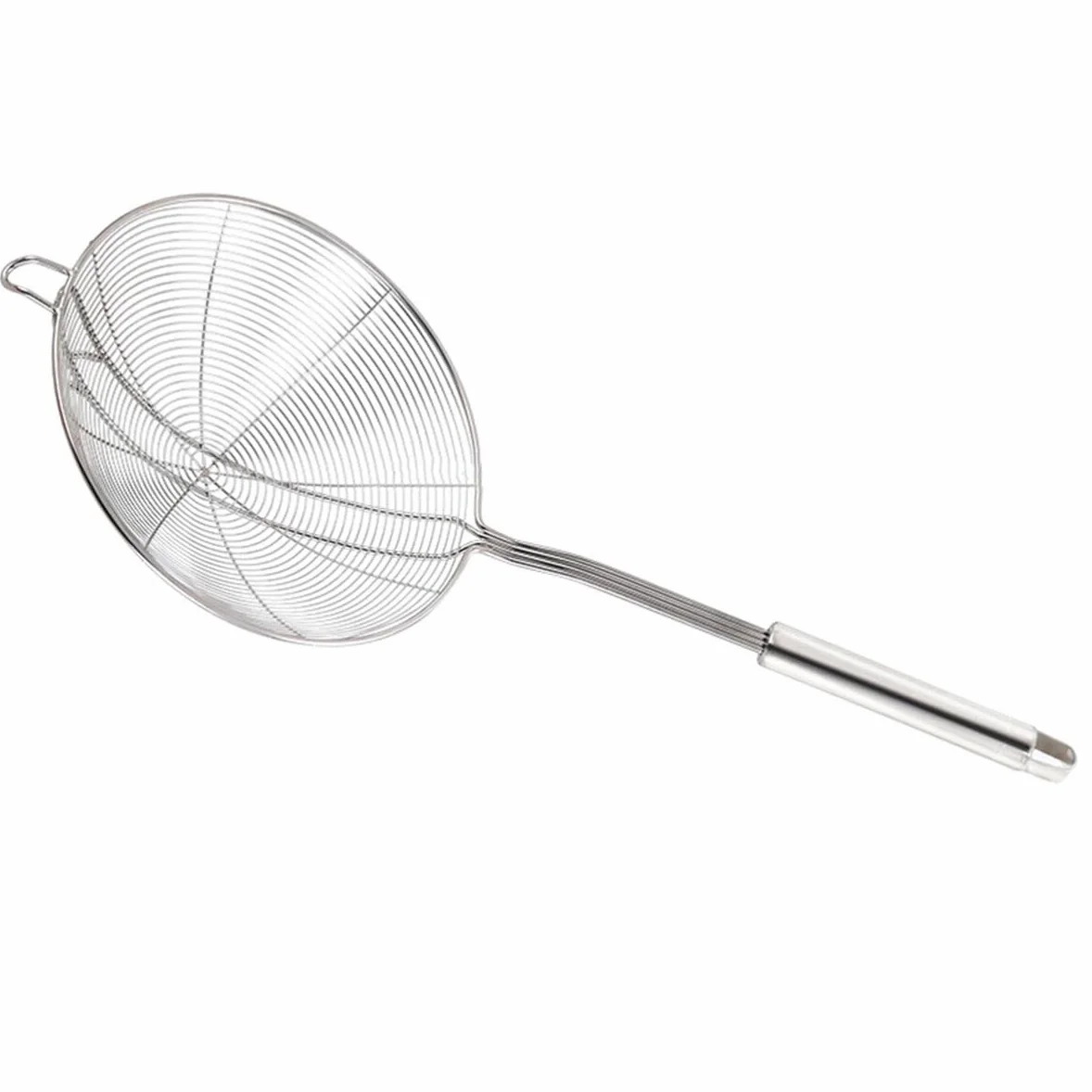 Colador de Cocina de Malla Fina de Acero Inoxidable con cucharón asiático y colador de Olla Caliente
