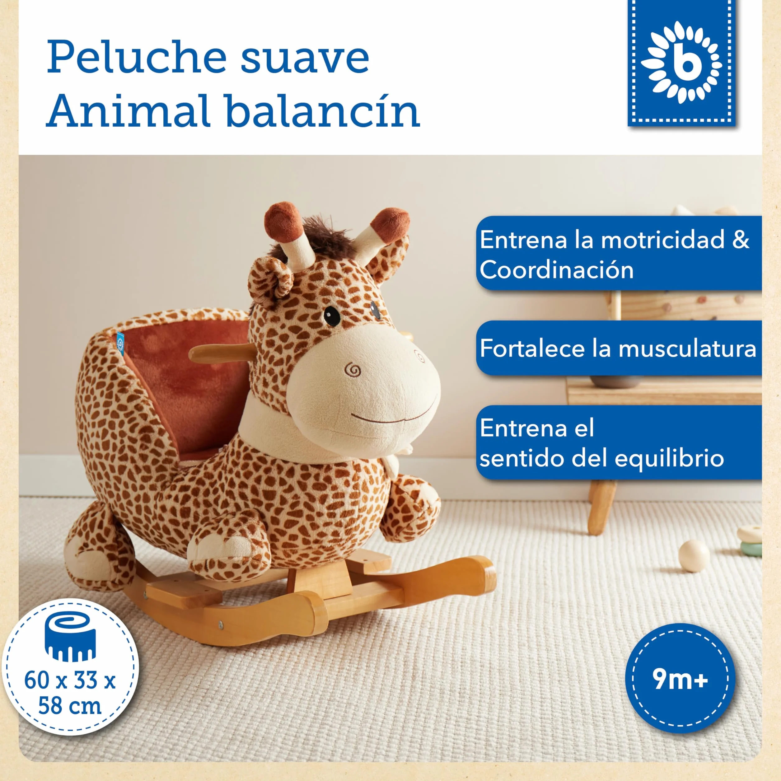 Bieco Balancín Animal marrón