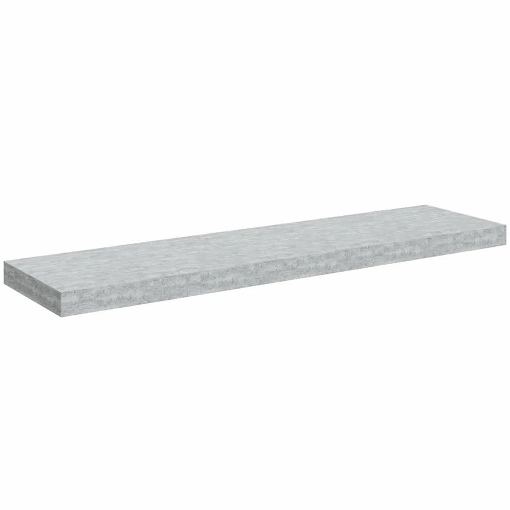 Estantería flotante gris hormigón 90 x 23,5 x 3,8 cm, estante de pared de madera de panal MDF con marco de metal, soporte invisible, para libros, decoración, dormitorio, cocina, resistente y
