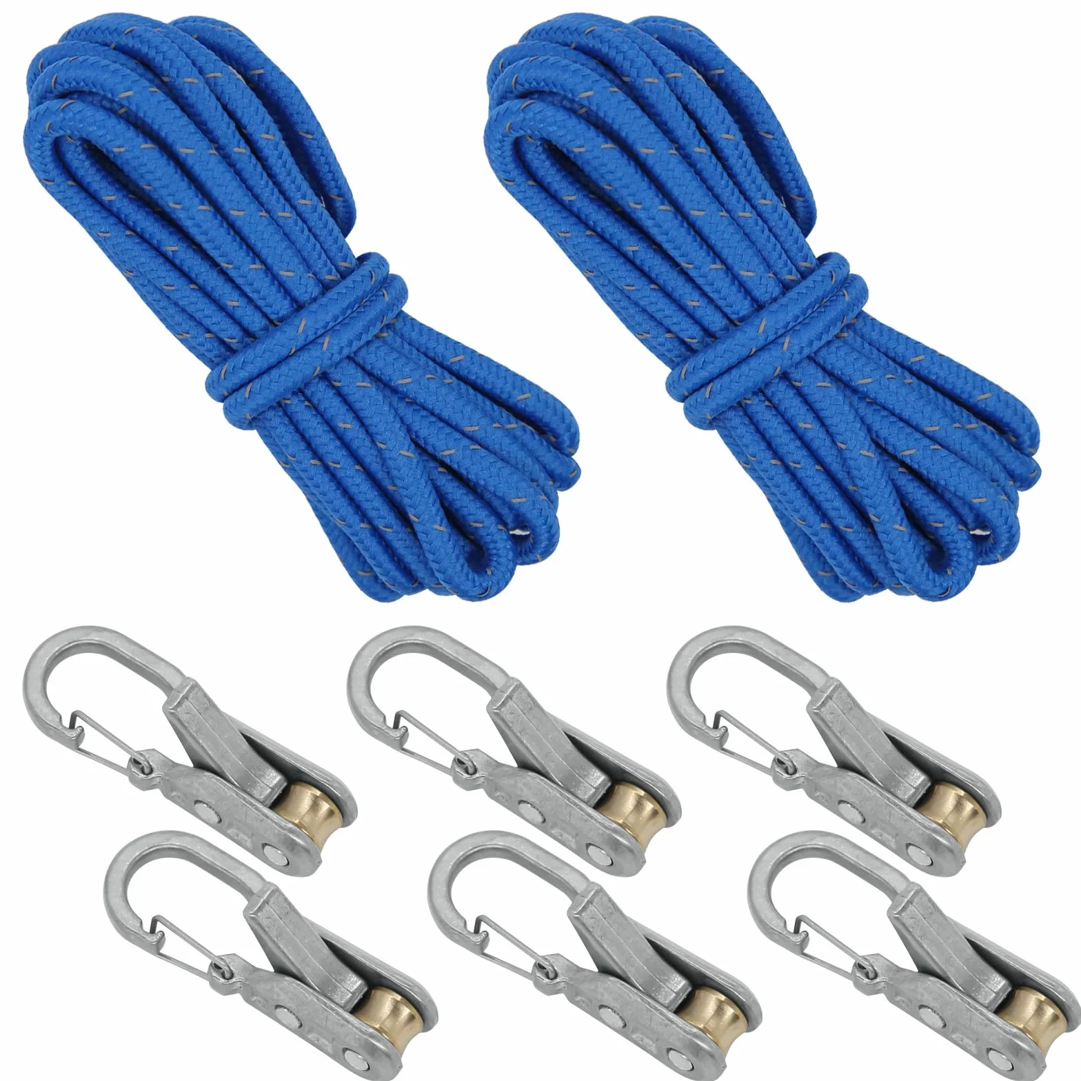Tensores de Cuerda para Paracord con Hebilla de Leva de Metal para Tiendas, Navegación y Carga de Camiones