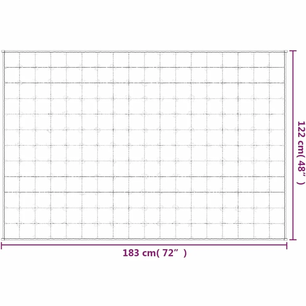 INLIFE Manta ponderada crema claro 122 x 183 cm 9 kg tejido casa y jardín, ropa (9,3 kg)