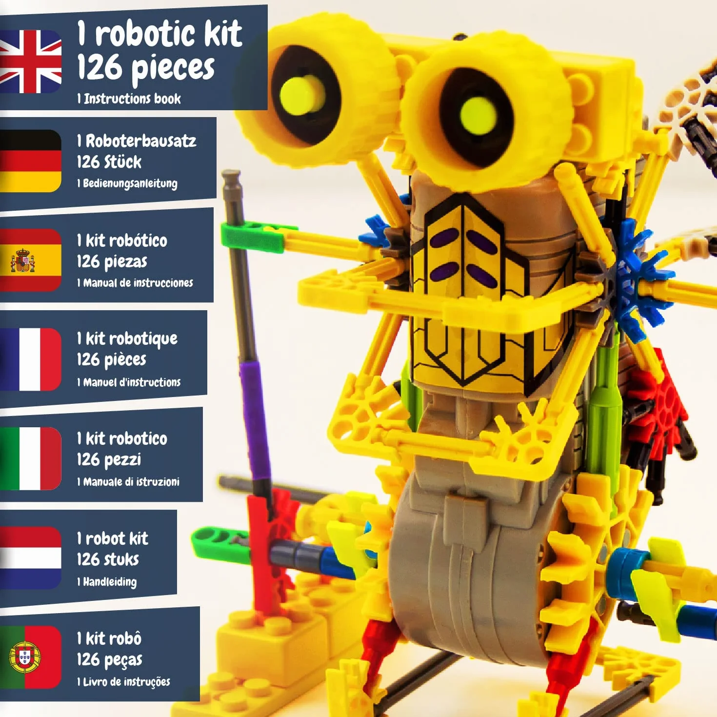 Science4you Robotics Betabot - Kit Robotica de 125 Piezas, Construye tu Robot Interactivo, Juegos de Construcciones, Juguetes de Montar, Regalos para Niños y Niñas de 8 9 10+ años