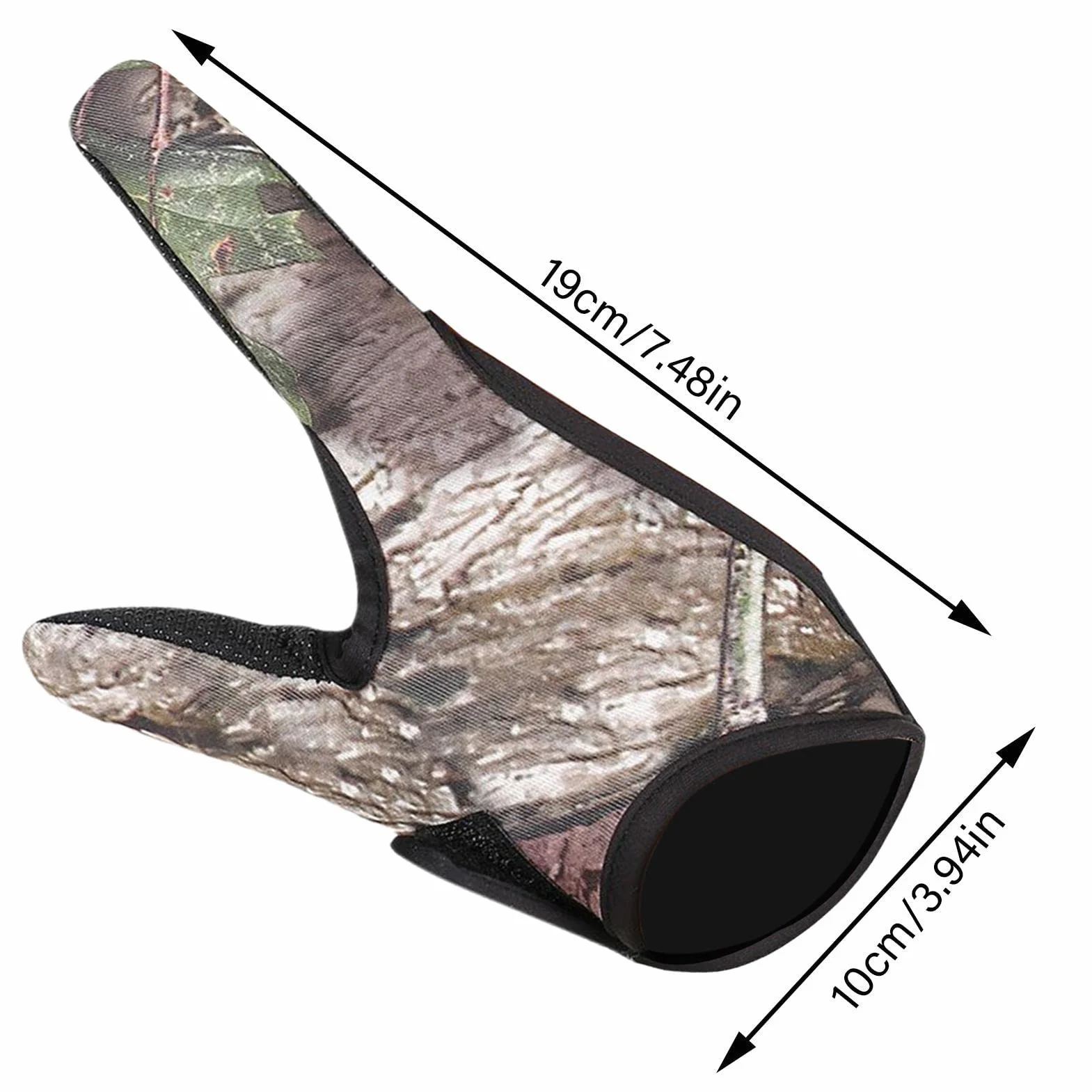 Guantes de Pesca con Dos Dedos Antideslizante Protector para Pesca al Aire Libre