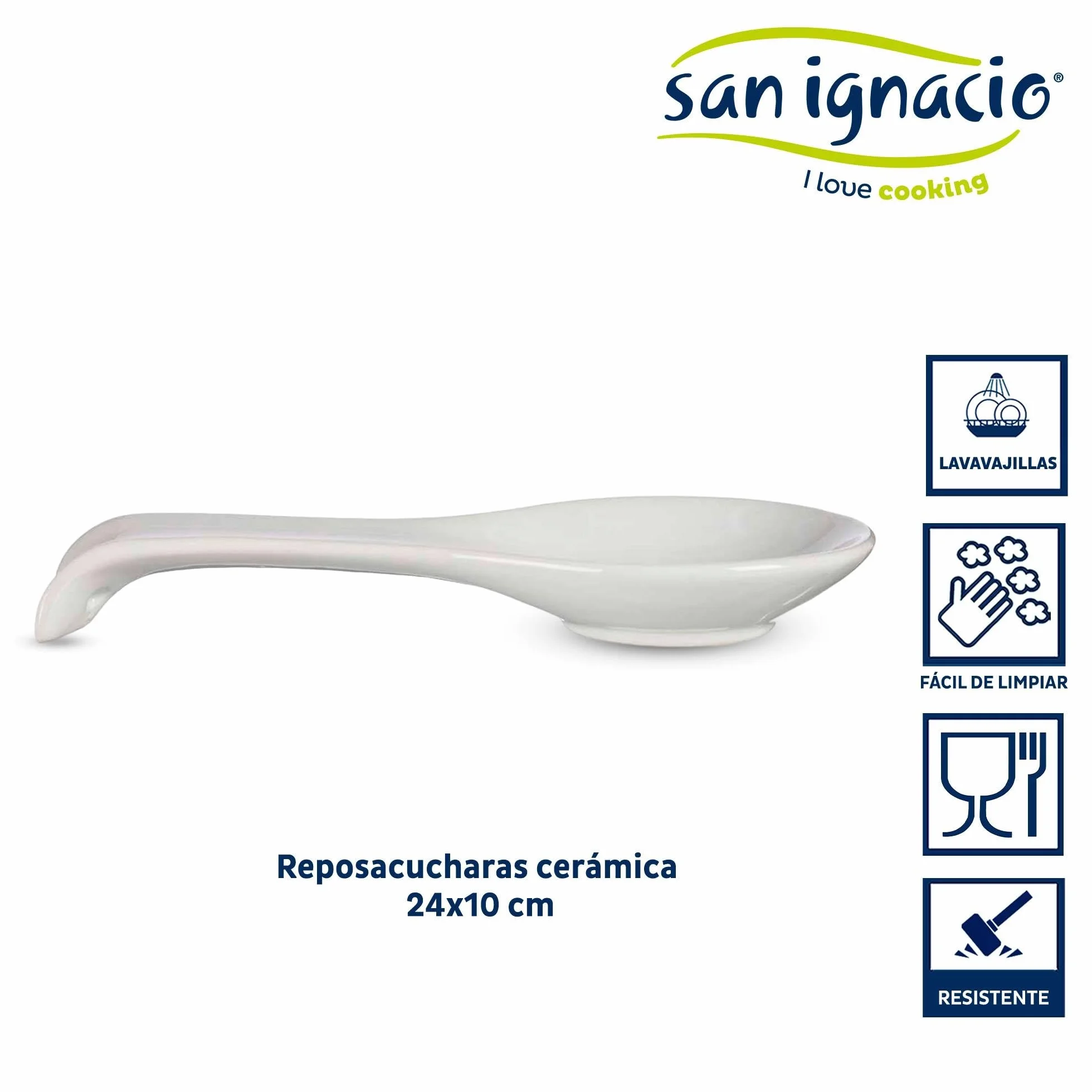 Reposacucharas blanco redondo colección VESSIA