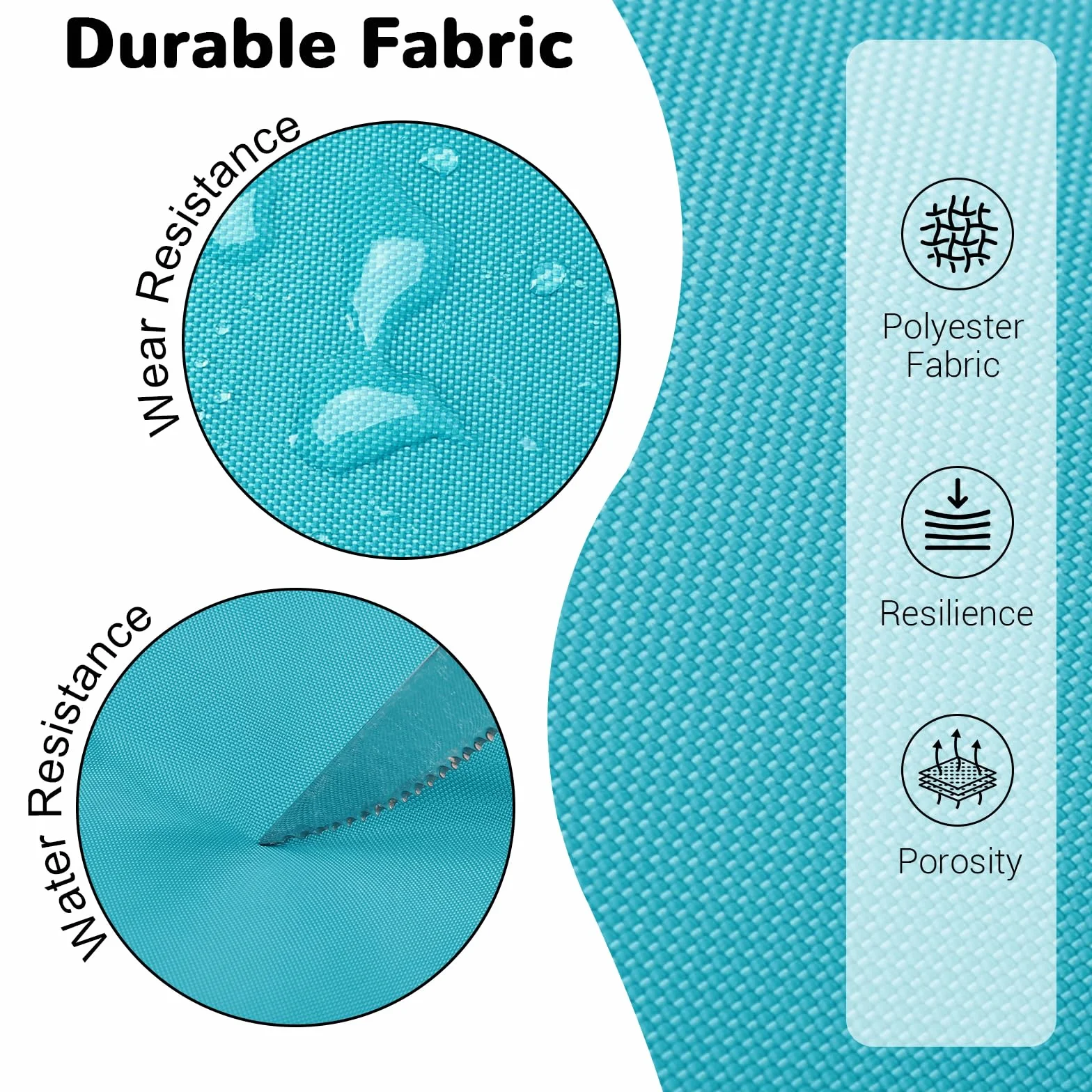 Mochila Senderismo 30L Impermeable Ligera Grande Azul