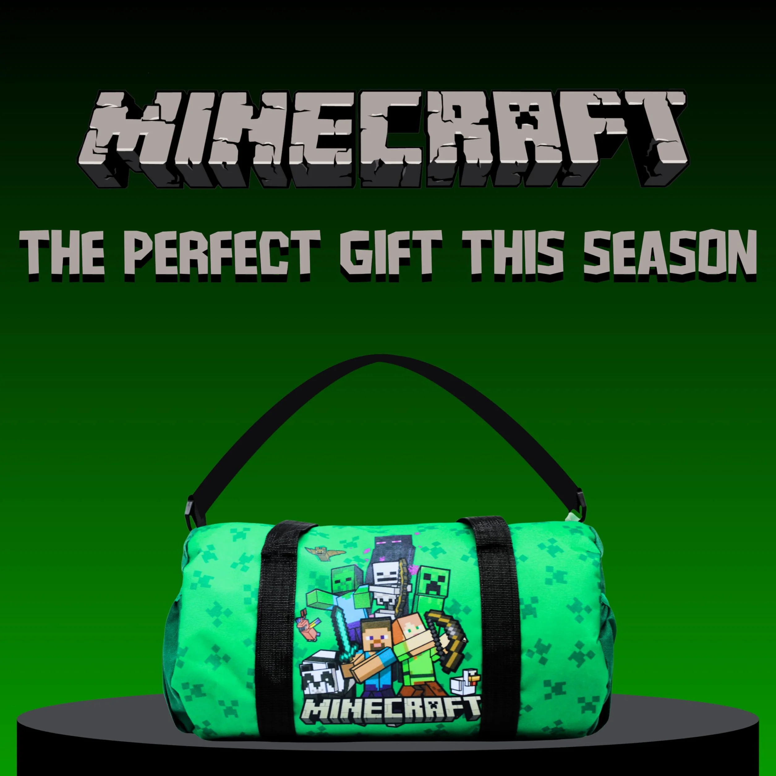 Minecraft Bolsa Deporte, Bolso Gimnasio Niños, Bolsa Equipaje Infantil, Regalo