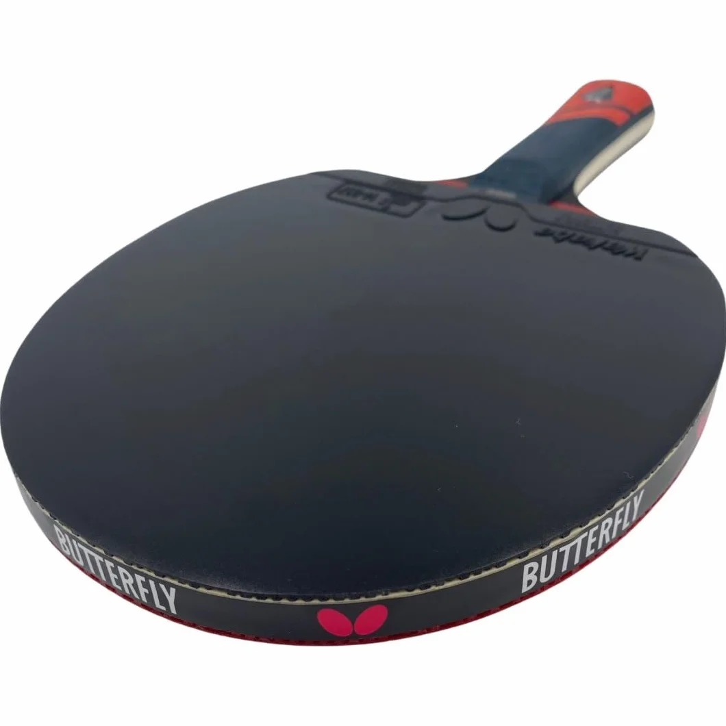 Butterfly Dimitrij Ovtcharov Black Raqueta de Tenis de Mesa Tecnología EVA Revestimiento Wakaba ITTF Esponja 2,1 mm