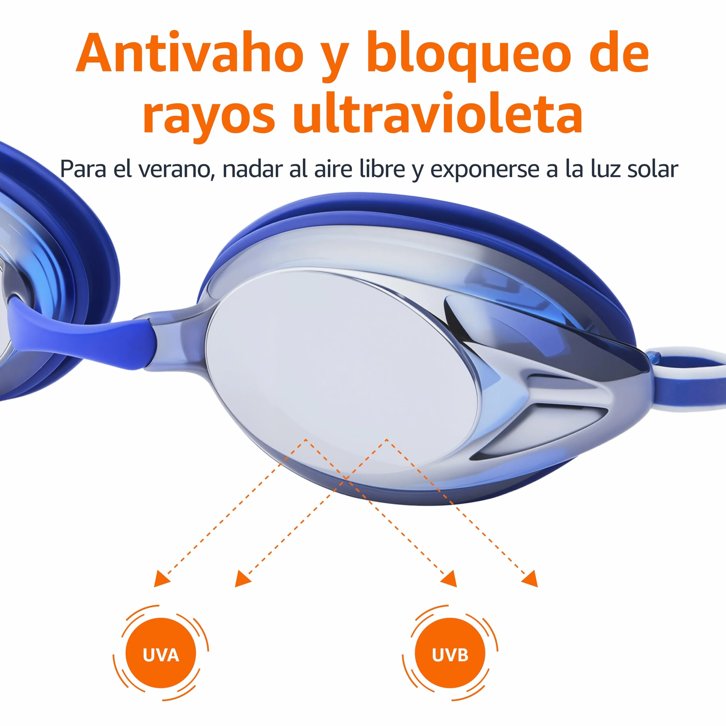 Amazon Basics Gafas de natación para adultos