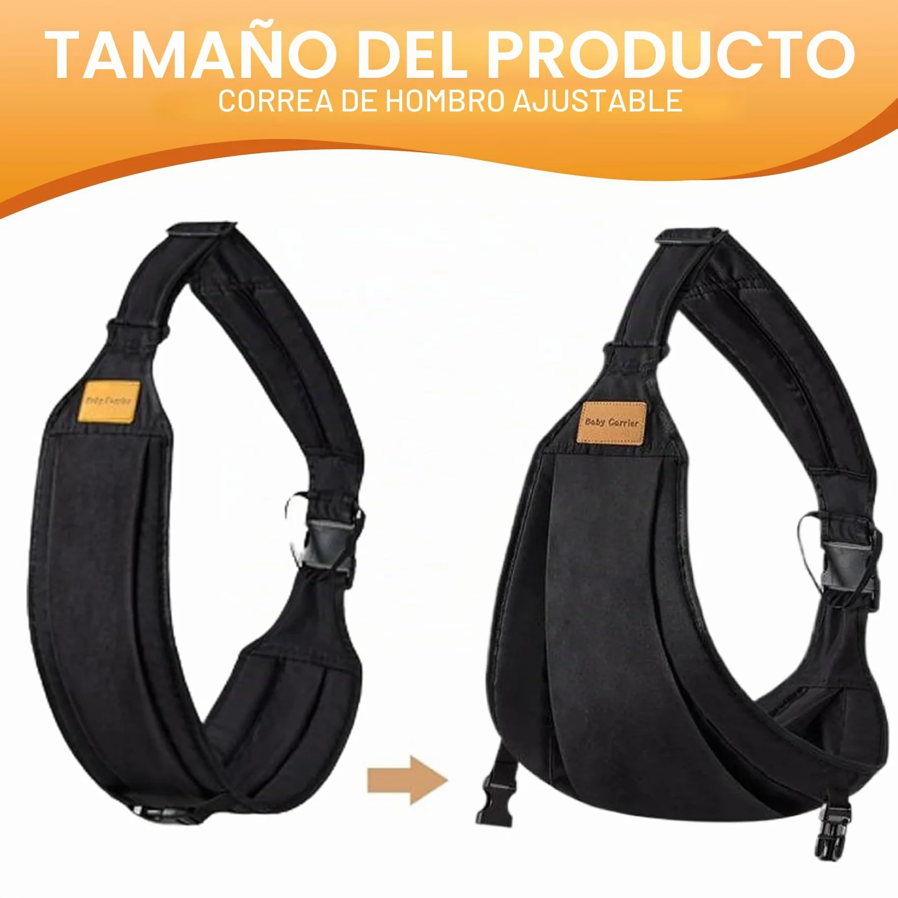 Fular Portabebes Ajustable Multifuncional Ligero Transpirable para Bebés hasta 20kg