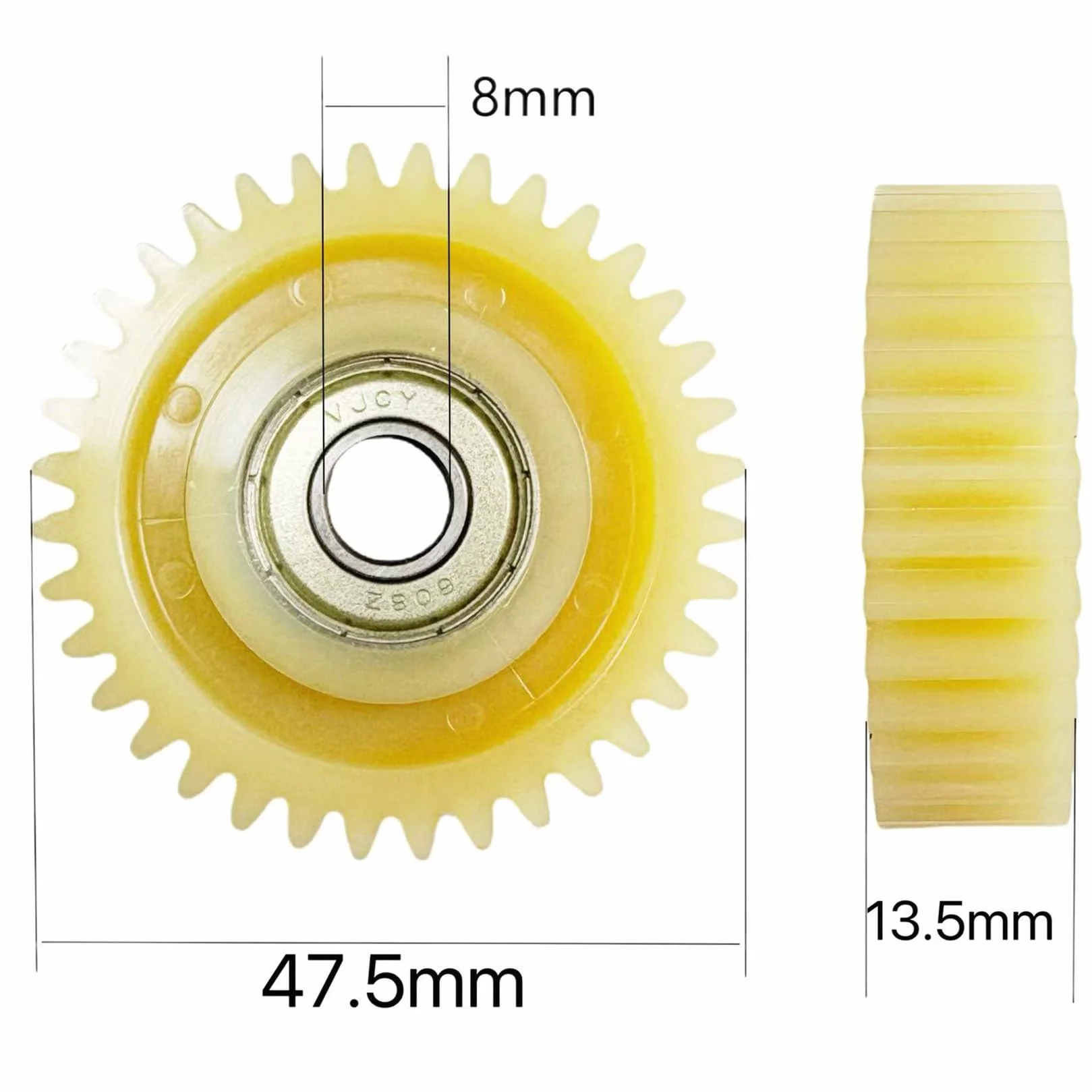 Engranaje Planetario de Nailon 36T 47.5mm Paquete de 3 para Motor de Cubo 500W-1000W Bicicleta