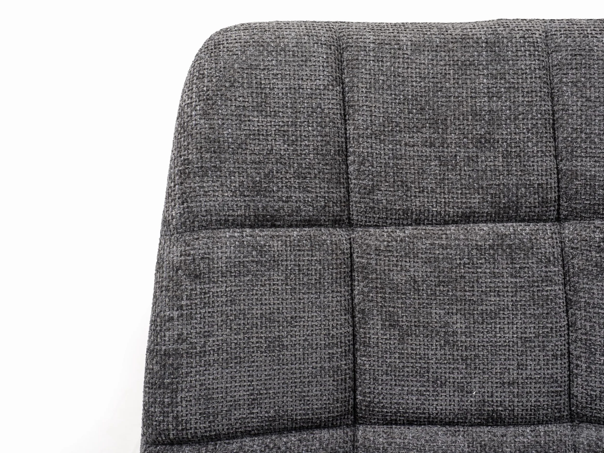 Homely® | Pack 4 sillas Aitana para Comedor | Elegante y Sofisticada | Sillas de Comedor con Acabado Tela Chenilla | Patas Metal Color Negro | Diseño cómodo y ergonómico | Gris Oscuro