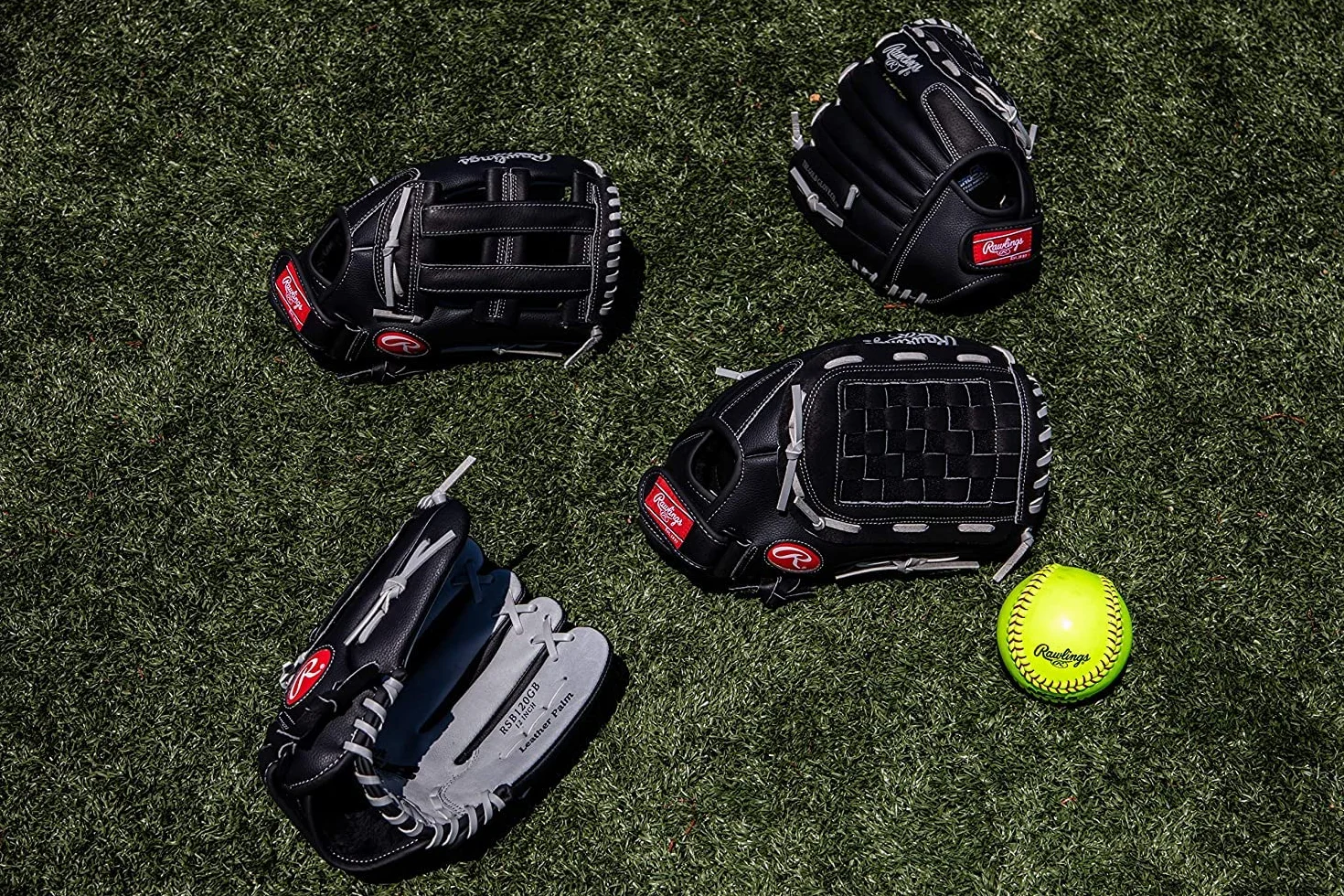 Rawlings Serie RSB Guantes de Sóftbol para Adultos Lanzamiento Rápido/Lento