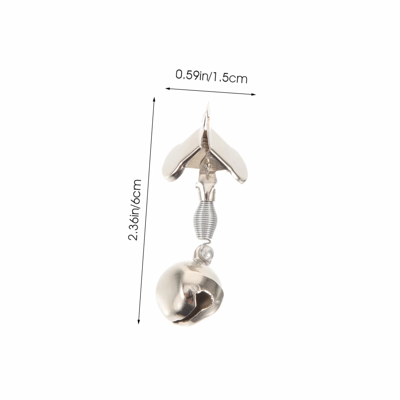 KOMBIUDA Alarma de Pesca Profesional 10 Campanas Metálicas Portátiles para Cañas Accesorios de Pesca y Mar Varios Estilos