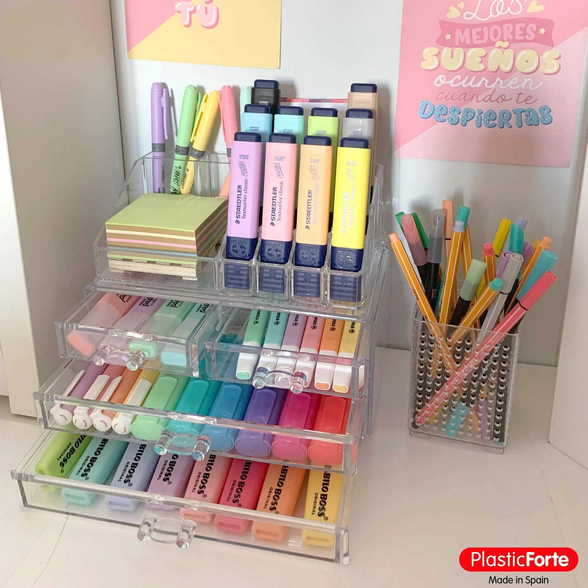 Plastic Forte Organizador Cosmética Nº7, Acrílico, Medio